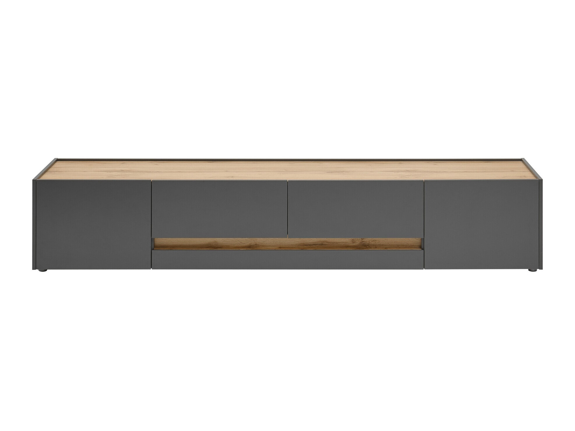 Meuble TV Elbsori 116 (Anthracite + Chêne wotan)