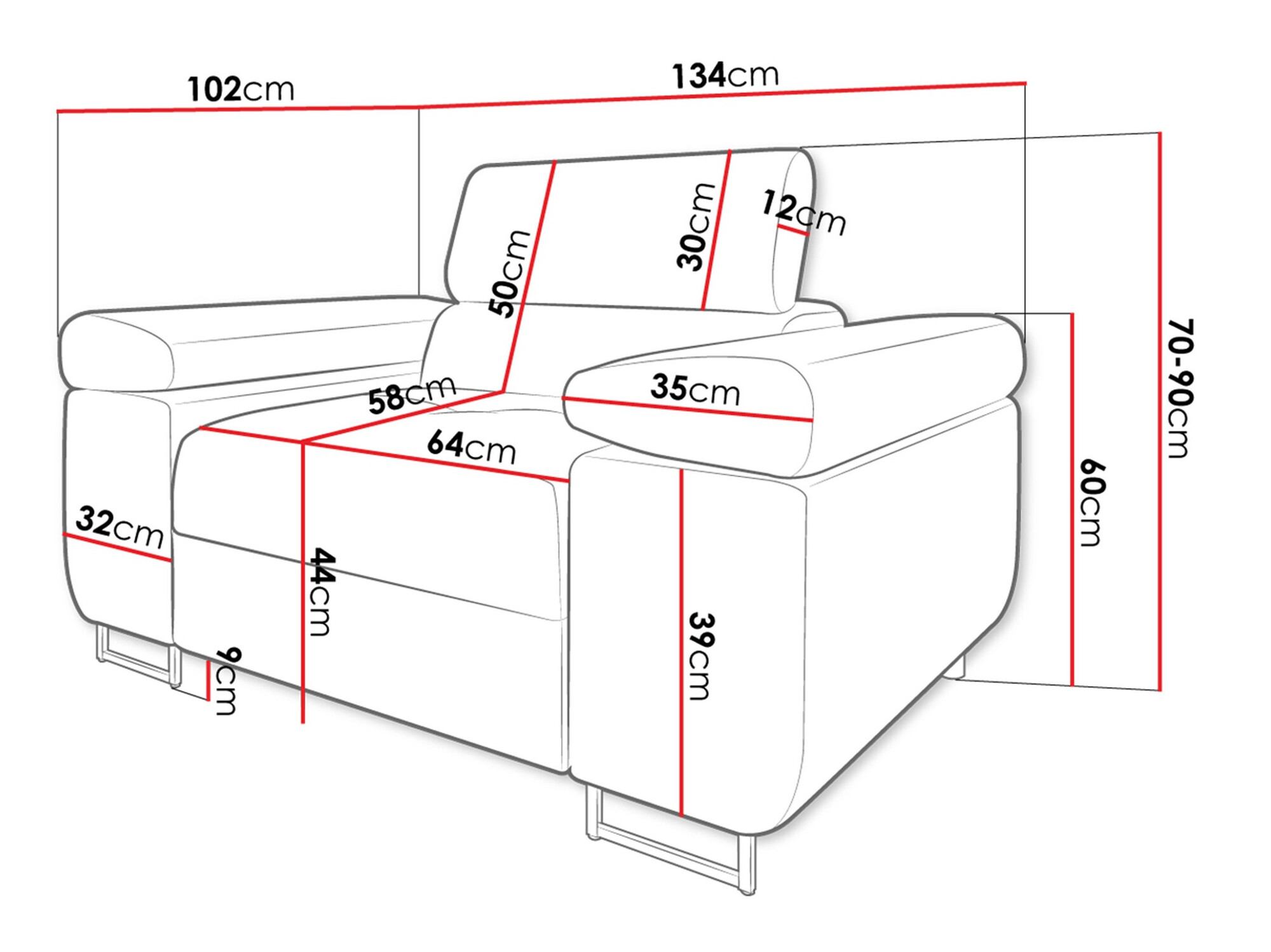 Fauteuil Comfivo Vinetum (Manila 16)