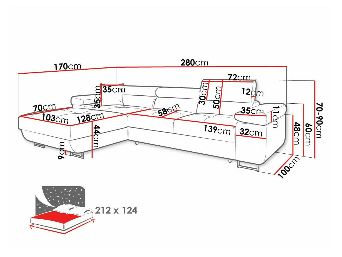 Canapé d'angle Comfivo Eliferu 102 (Poso 39)