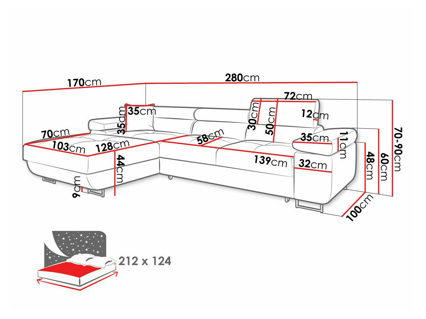 Canapé d'angle Comfivo Vinetum II (Manila 18)