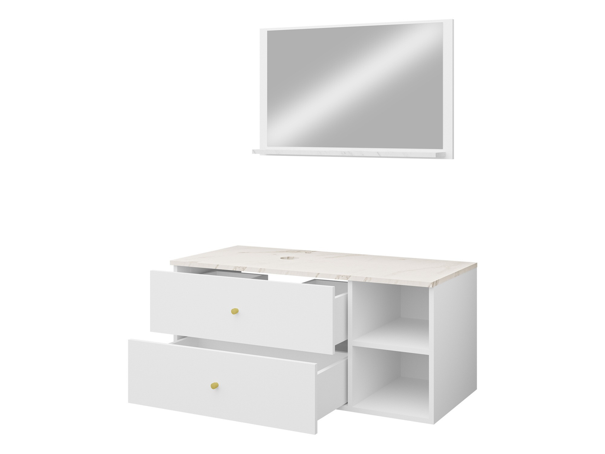 Ensemble de salle de bain Ophruvi 100 (Noir)