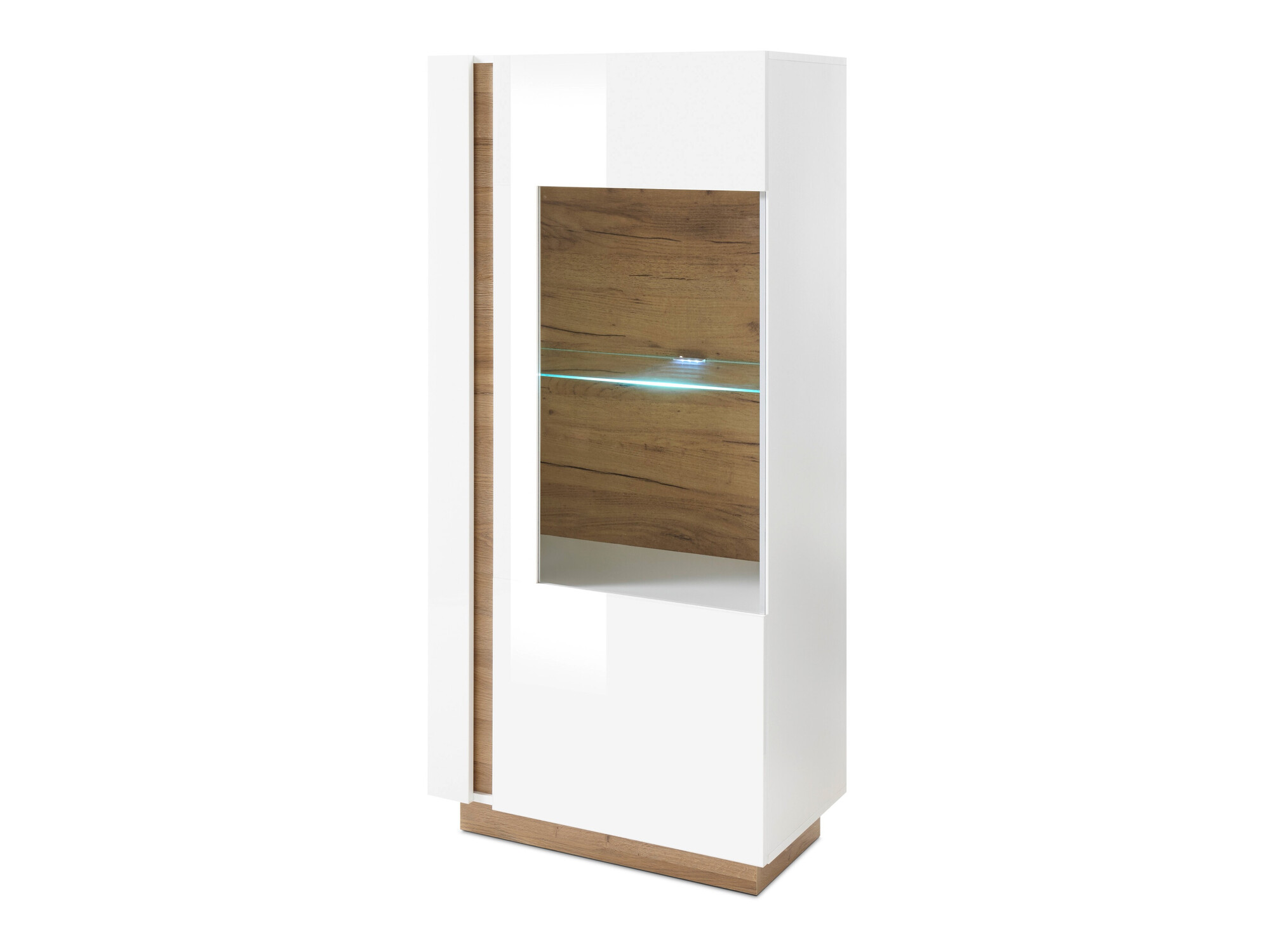 Étagère Veropho 101 (Blanc brillant + Grandson chêne)
