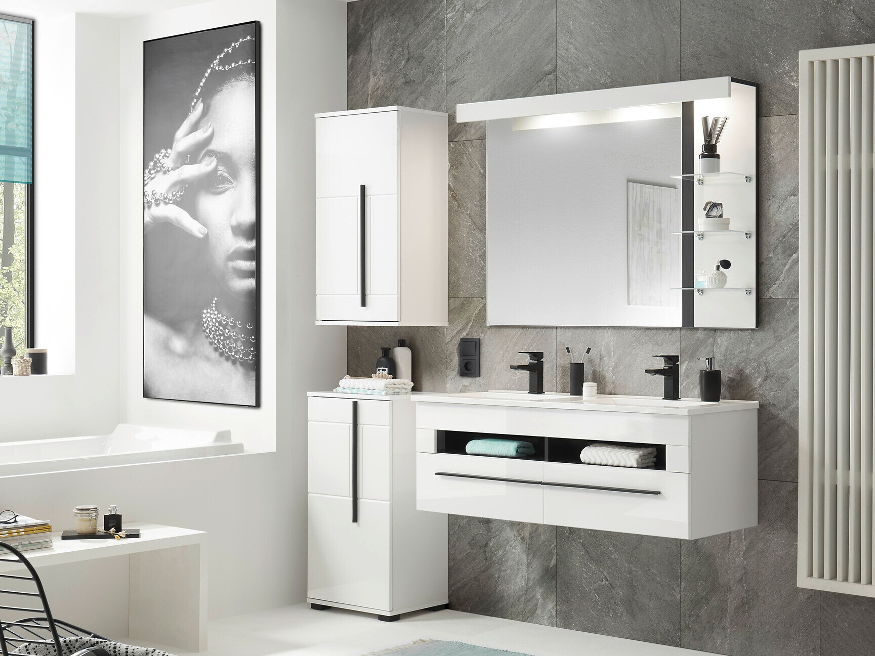 Armoire de salle de bain murale Torbelu 103
