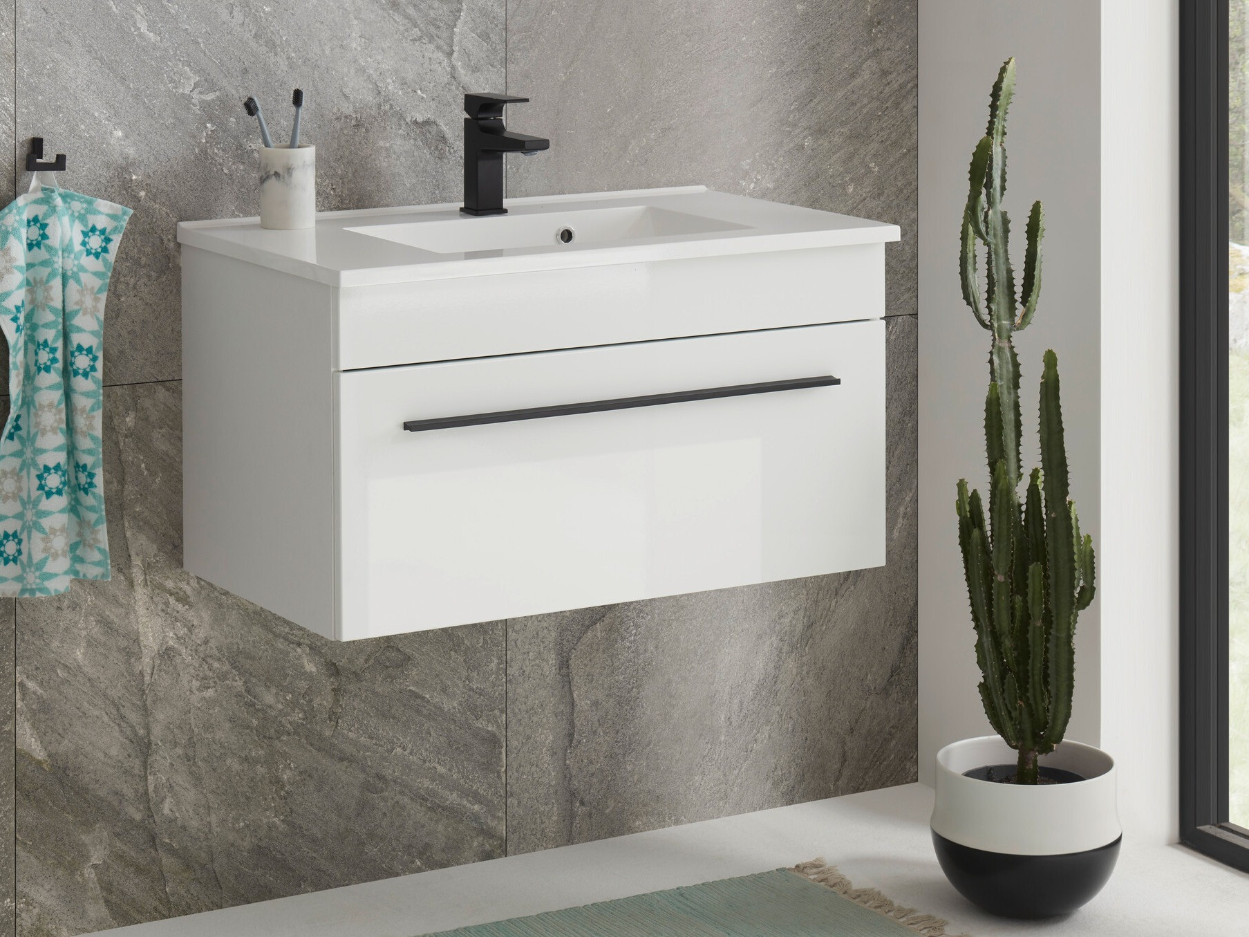 Armoire de salle de bains murale pour lavabo Torbelu 101