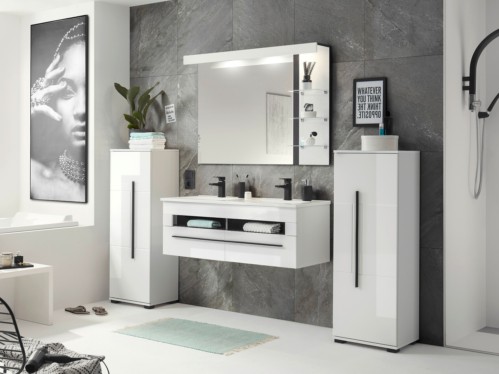 Armoire de bain à poser Torbelu 105