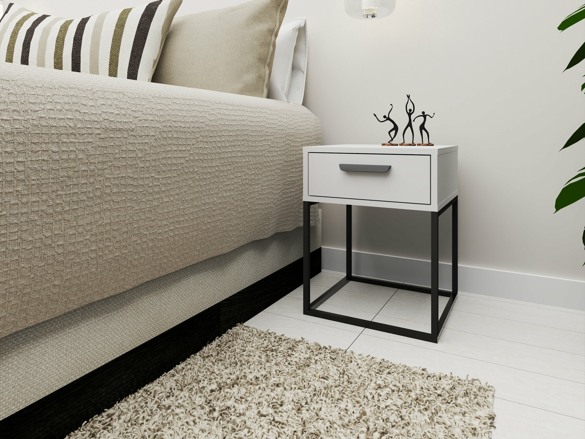 Table de chevet Bristol 191 (Blanc)