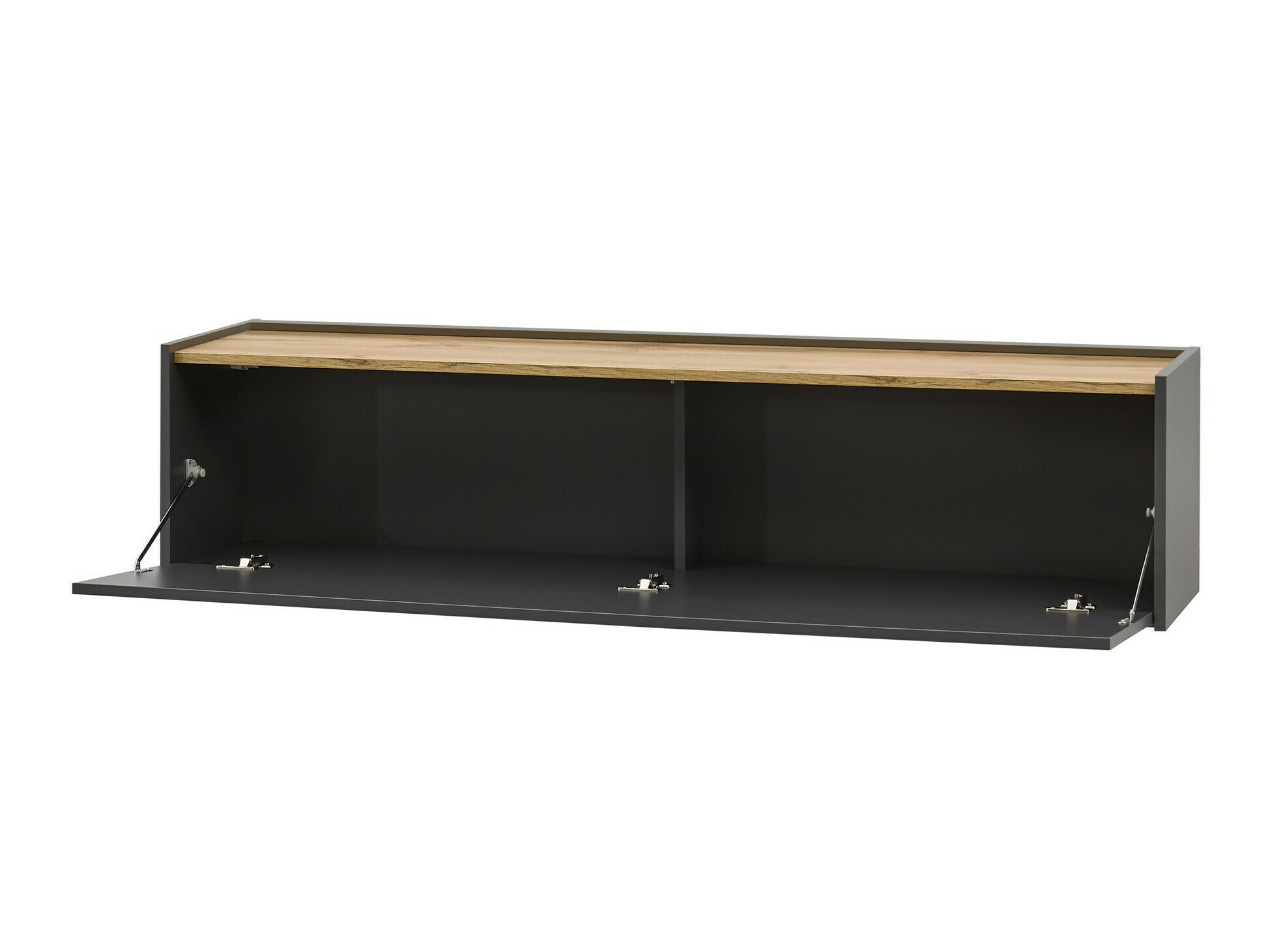 Ensemble de salon Elbsori 140 (Anthracite + Chêne wotan)