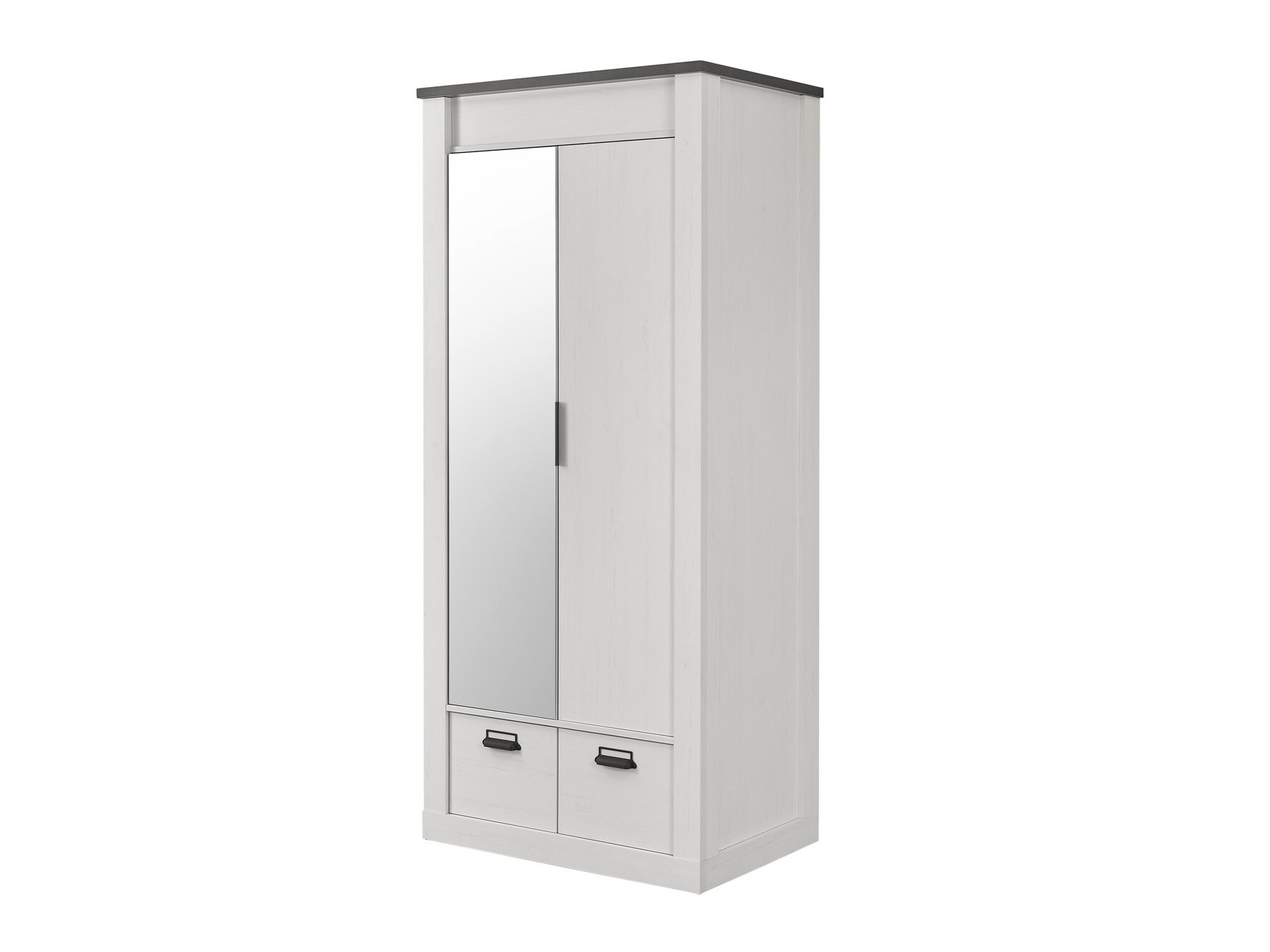 Armoire Cirtale 106 (Anthracite + Pin blanchi)