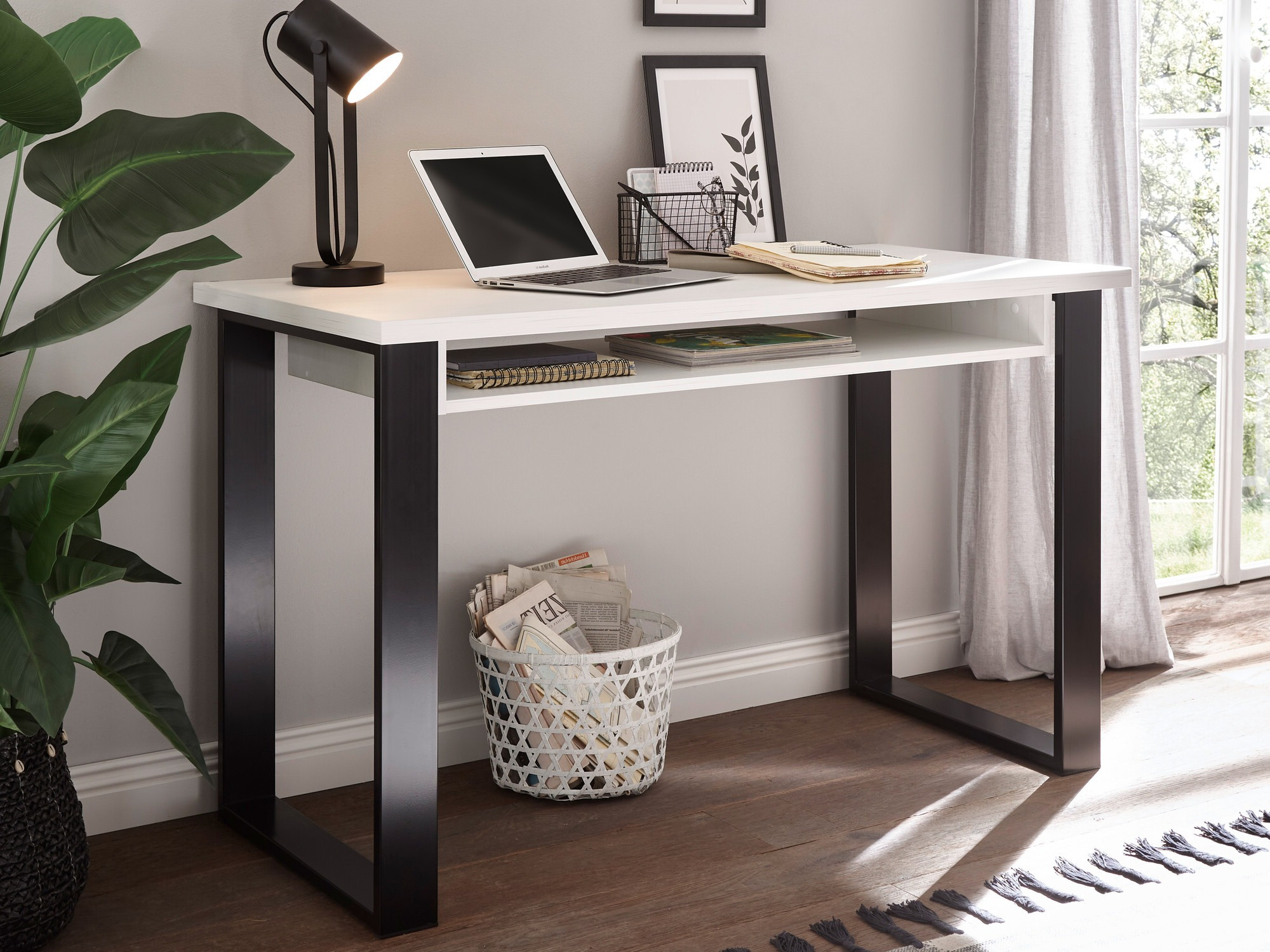 Bureau Cirtale 101 (Pin blanchi + Anthracite)