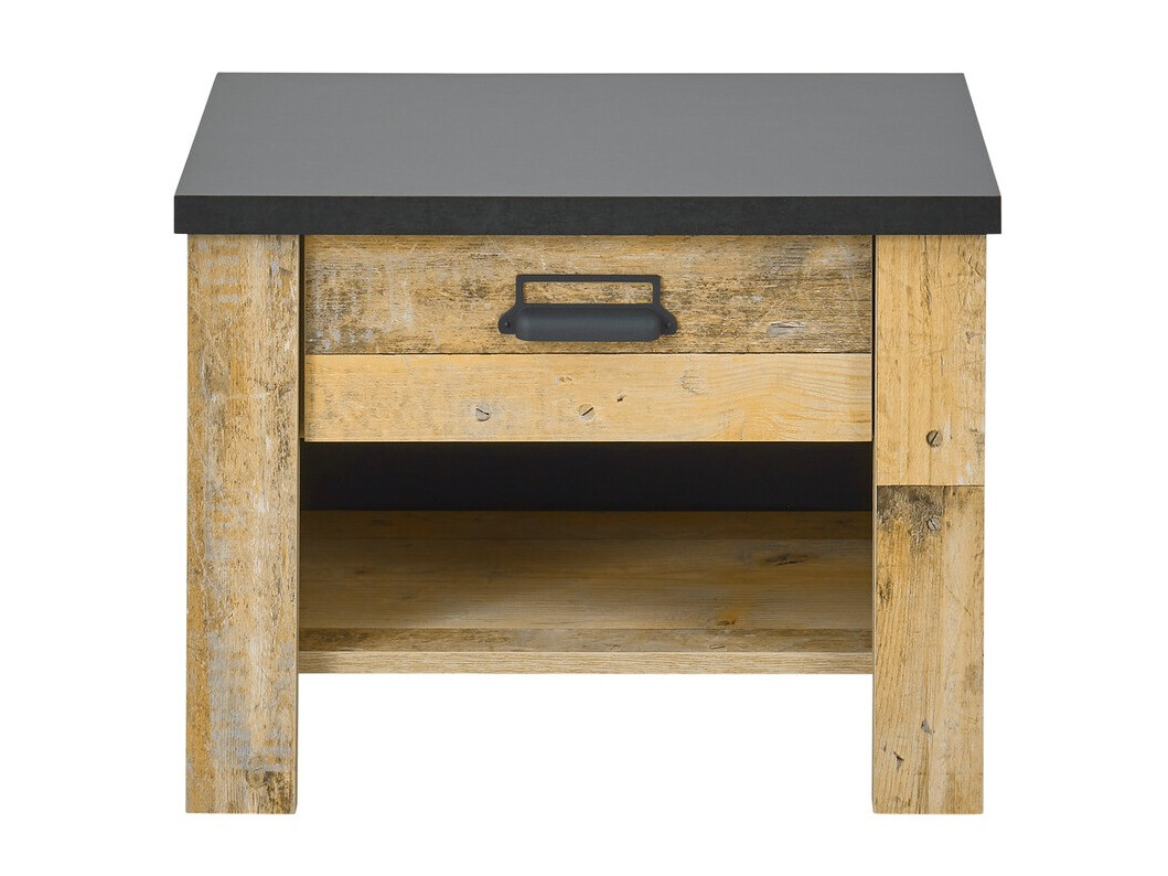 Table de chevet Cirtale 104 (Arbre âgé + Anthracite)