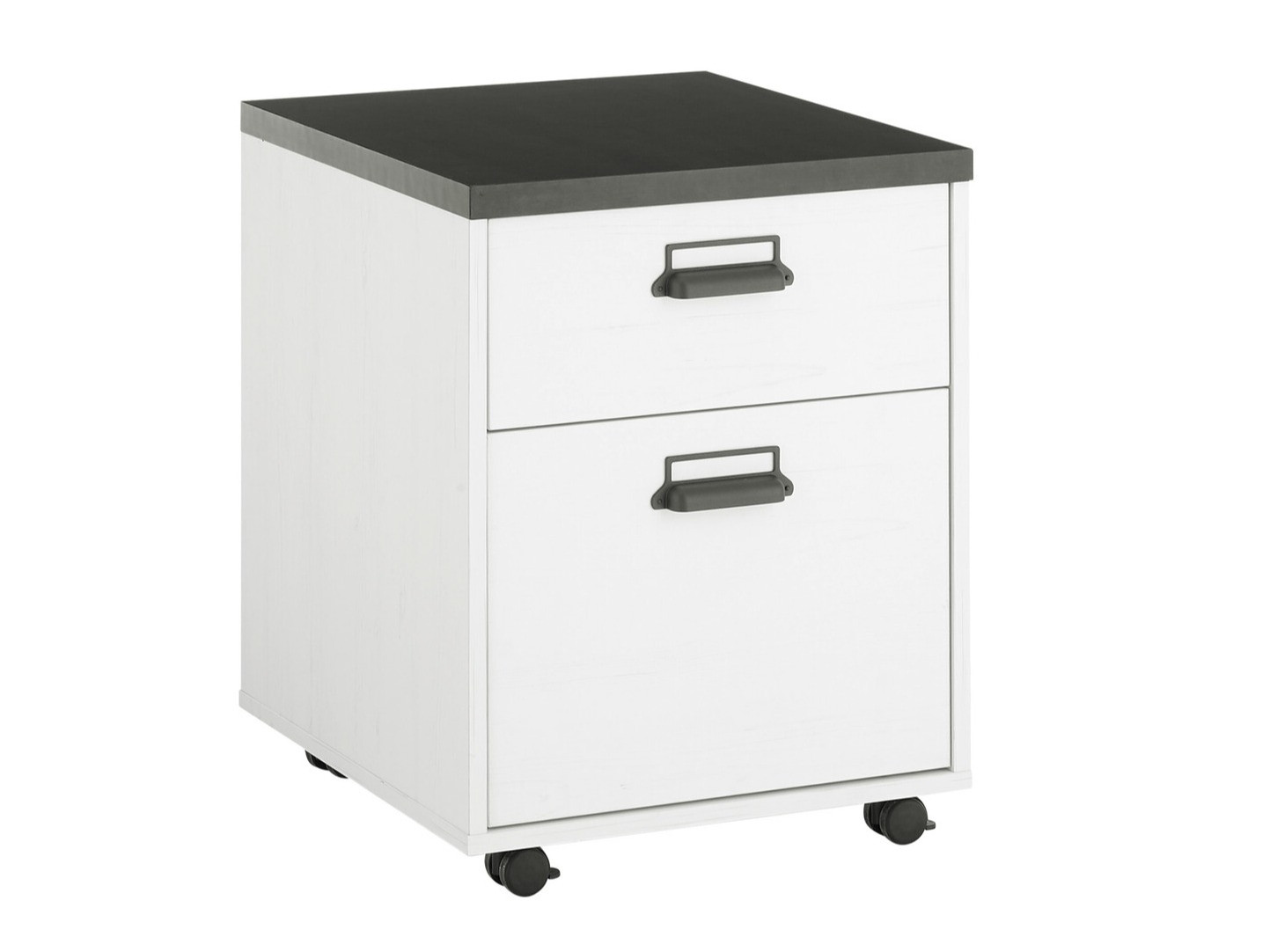 Tiroirs de bureau Cirtale 103 (Anthracite + Pin blanchi)