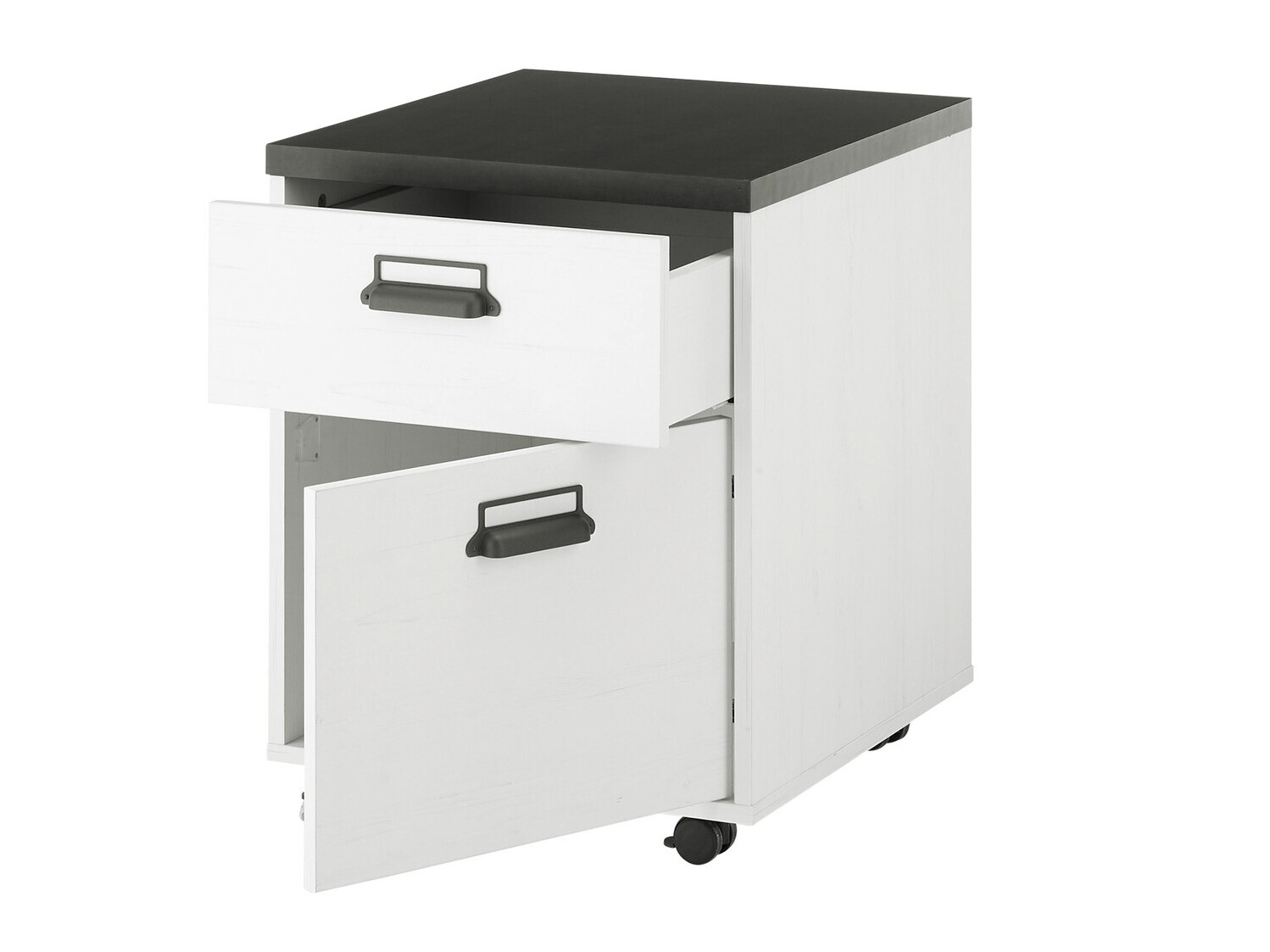 Tiroirs de bureau Cirtale 103 (Anthracite + Pin blanchi)