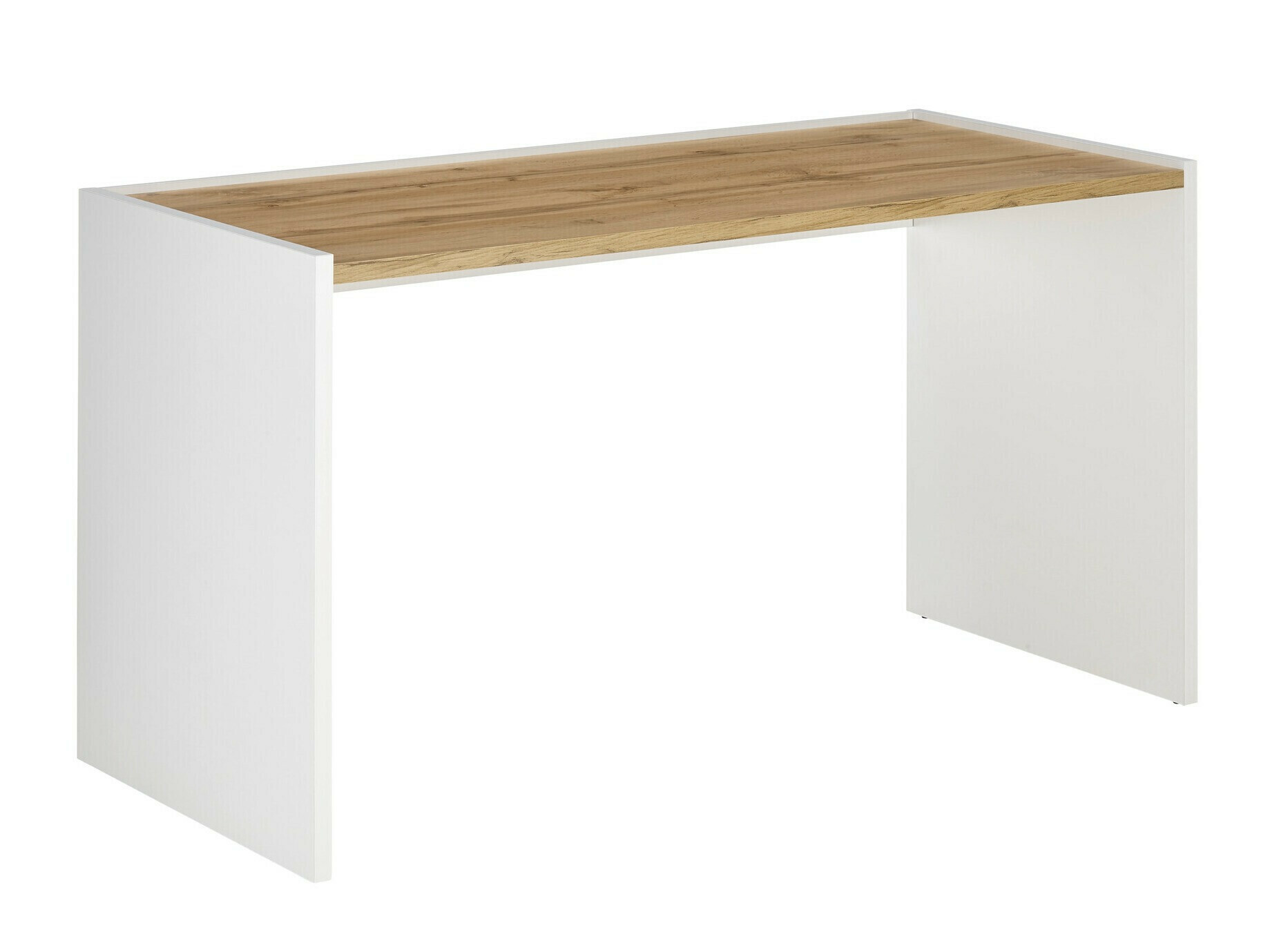 Ensemble de bureau à domicile Elbsori 151 (Blanc + Chêne wotan)