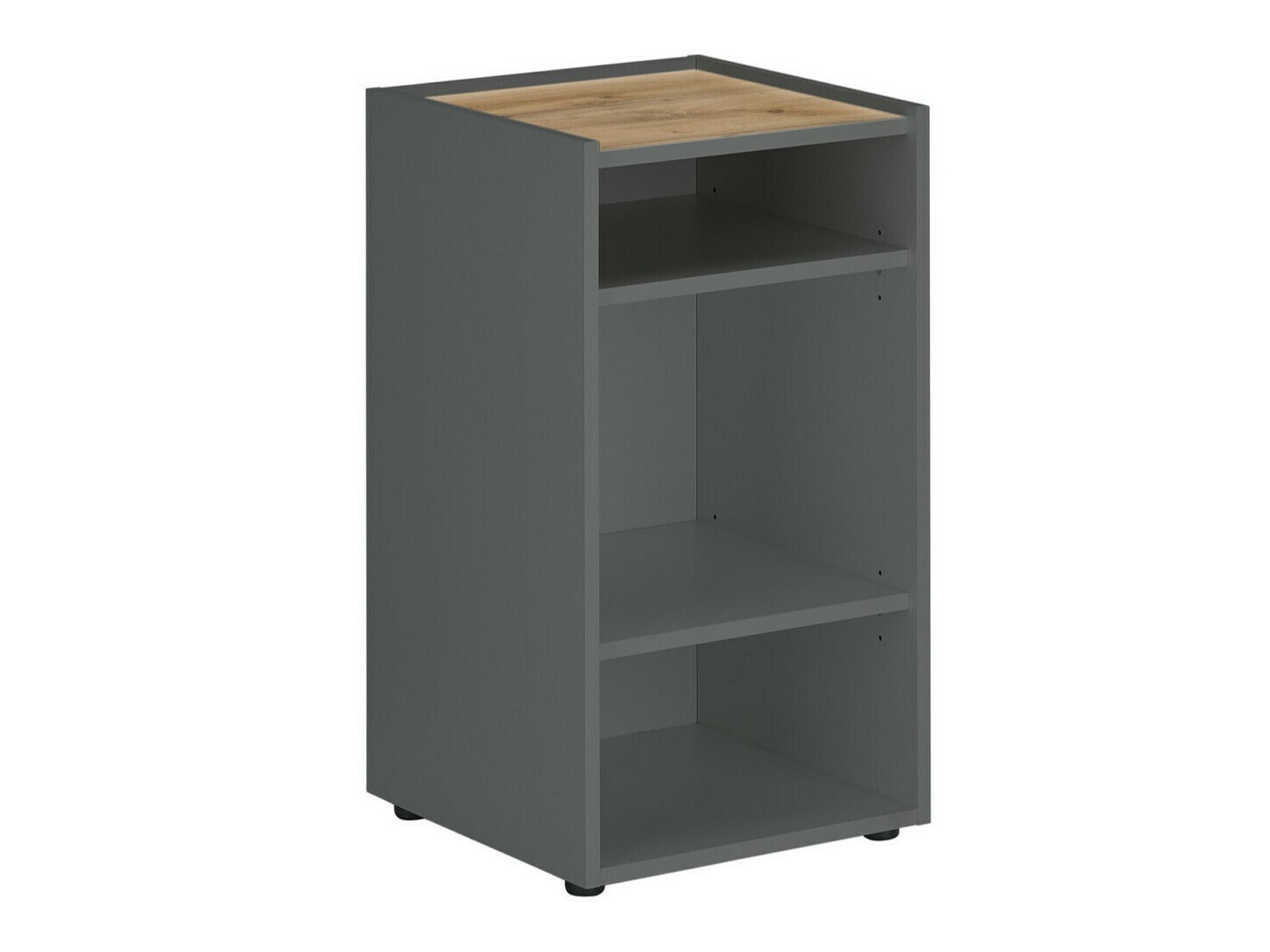 Ensemble de bureau à domicile Elbsori 152 (Anthracite + Chêne wotan)