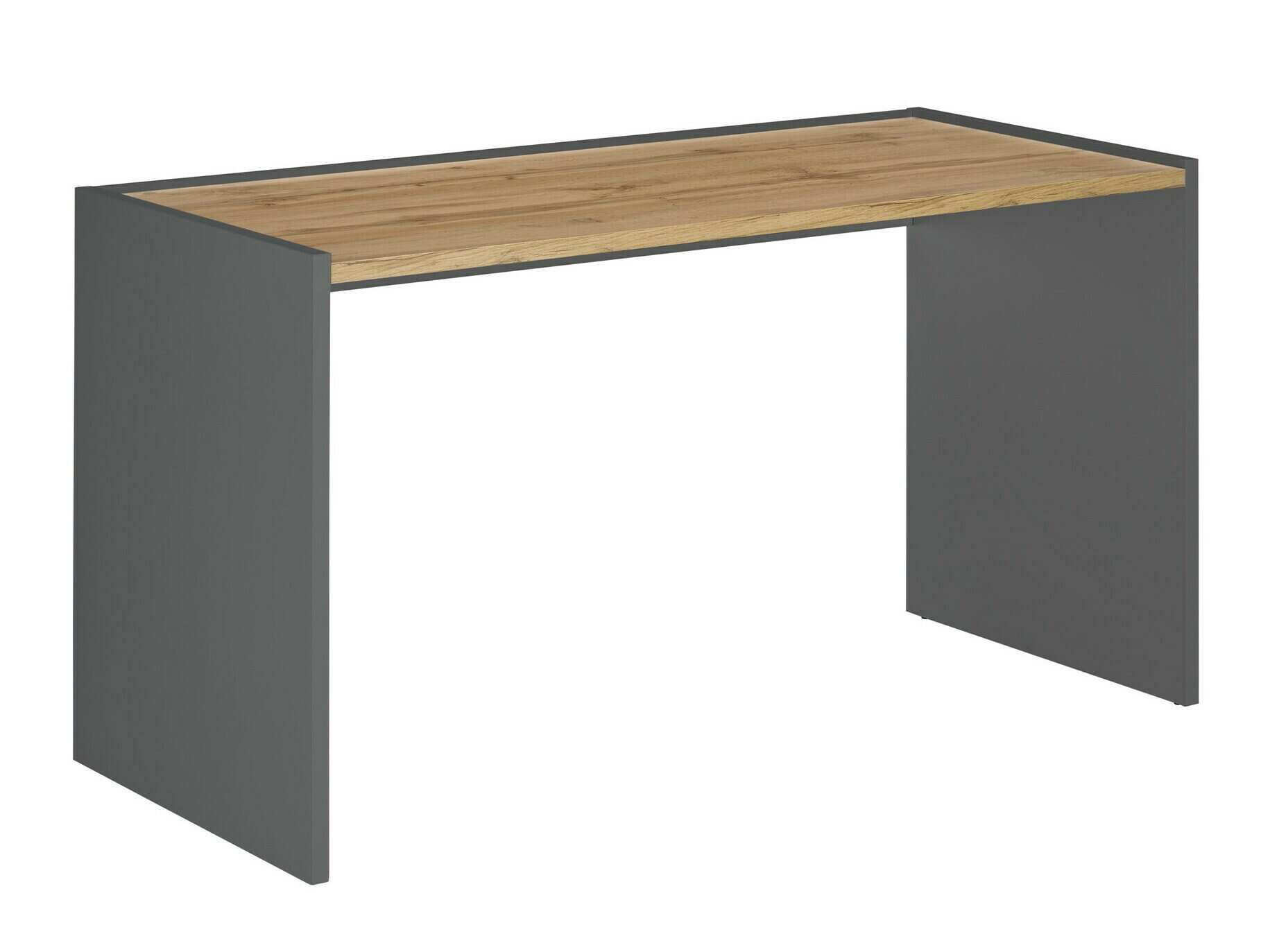 Ensemble de bureau à domicile Elbsori 152 (Anthracite + Chêne wotan)