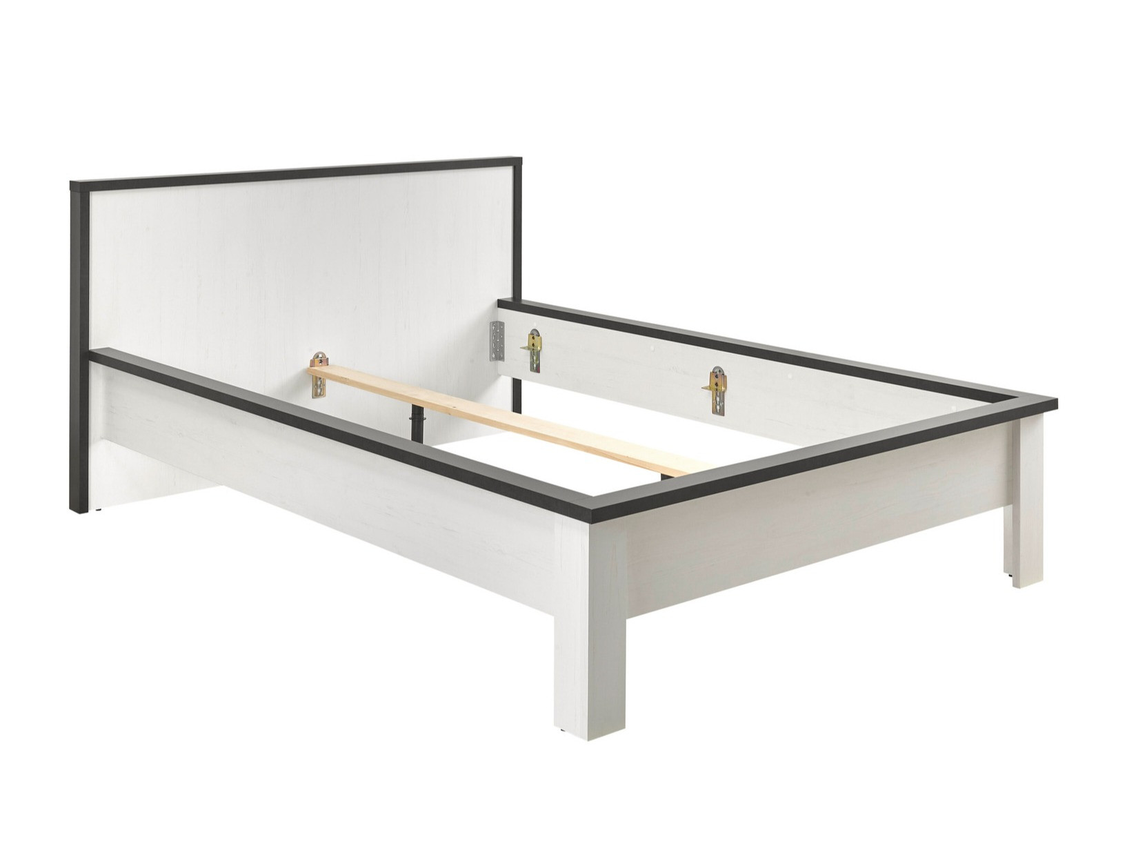 Lit Cirtale 109 (Pin blanchi + Anthracite)