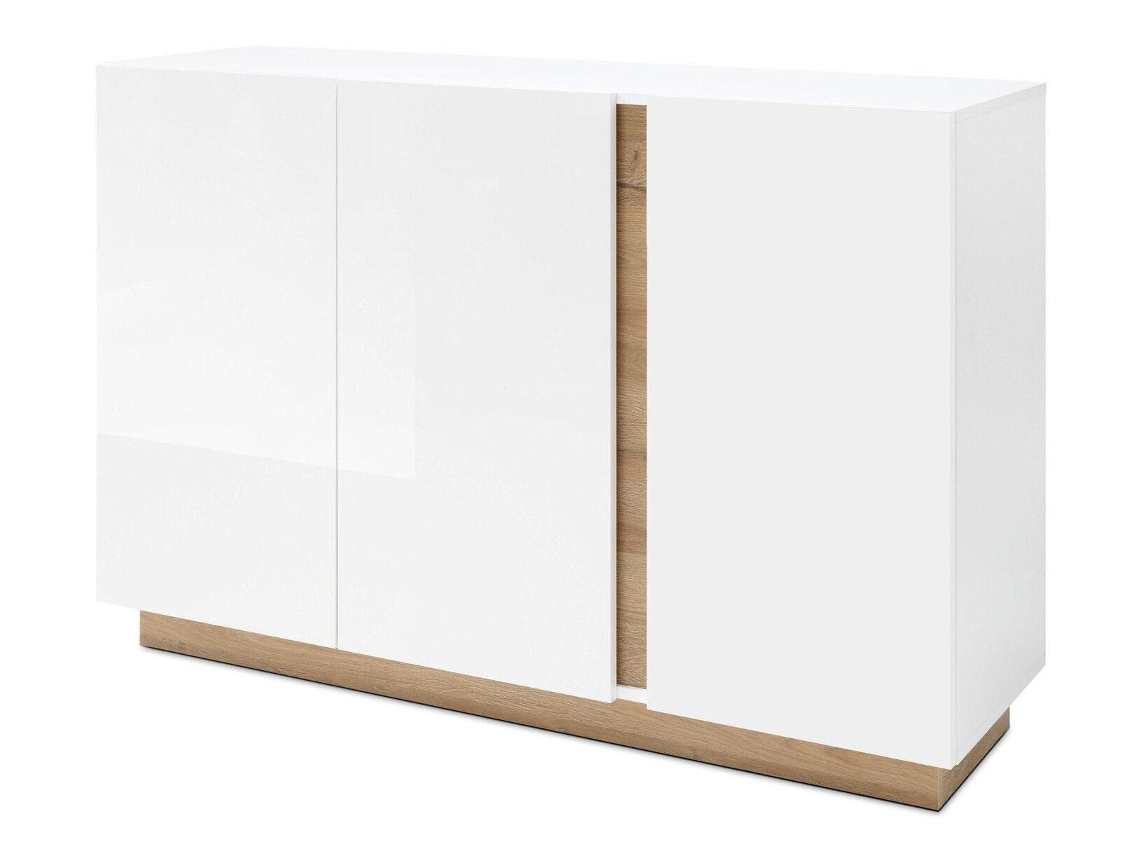 Buffet Veropho 106 (Blanc brillant + Grandson chêne)