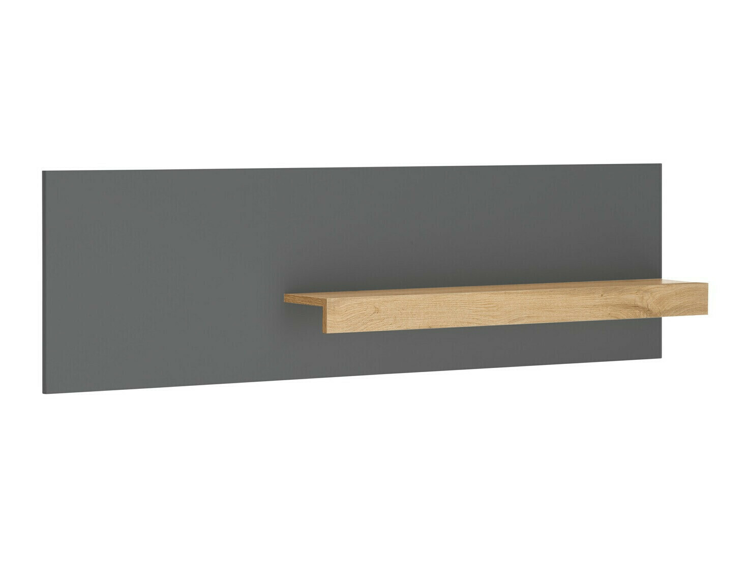 Ensemble de bureau à domicile Elbsori 152 (Anthracite + Chêne wotan)