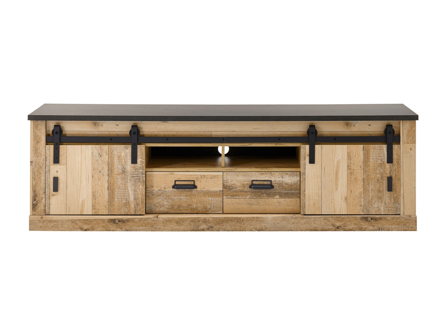 Meuble TV Cirtale 113 (Anthracite + Arbre âgé)