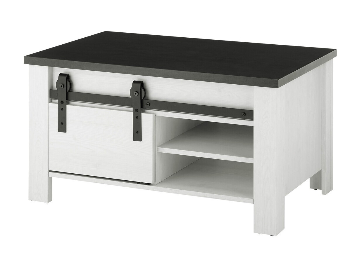 Table basse Cirtale 111 (Anthracite + Pin blanchi)