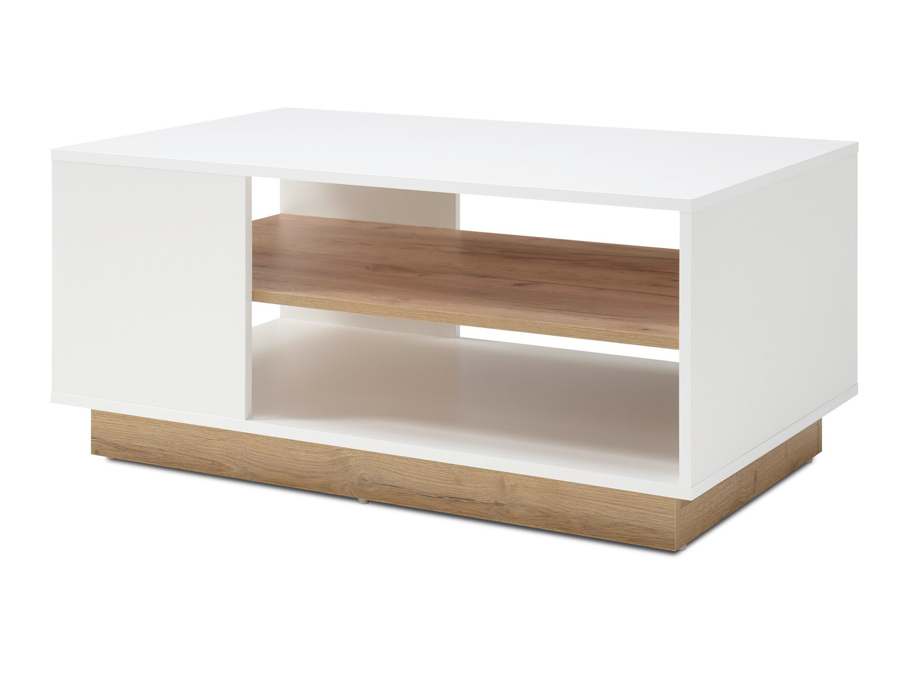 Table basse Veropho 108 (Blanc + Grandson chêne)