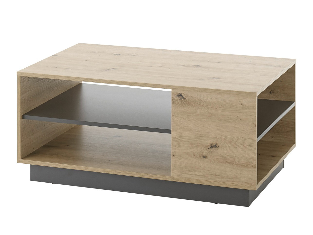 Table basse Veropho 108 (Chêne Artisan + Graphite)