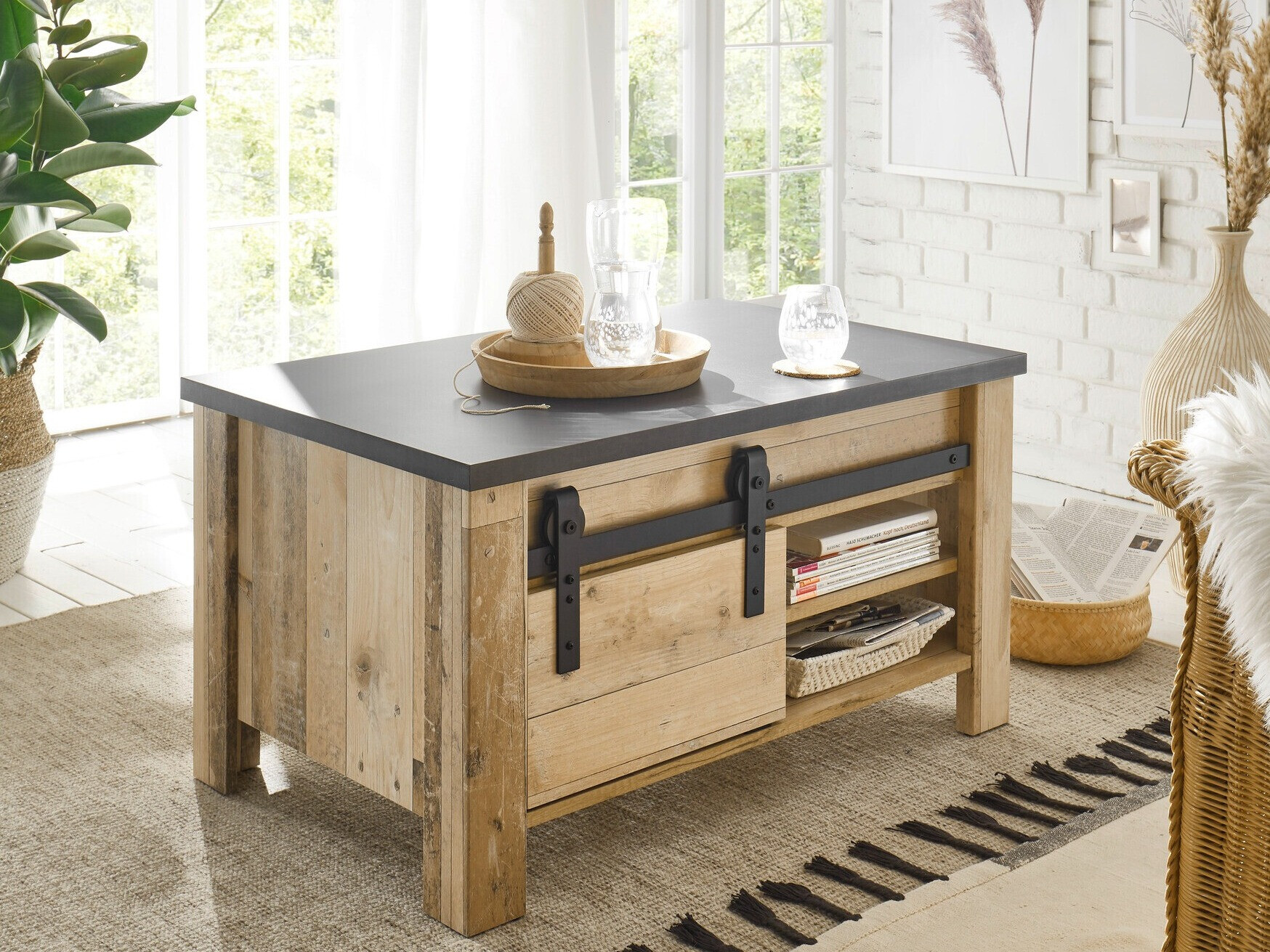 Table basse Cirtale 111 (Anthracite + Arbre âgé)