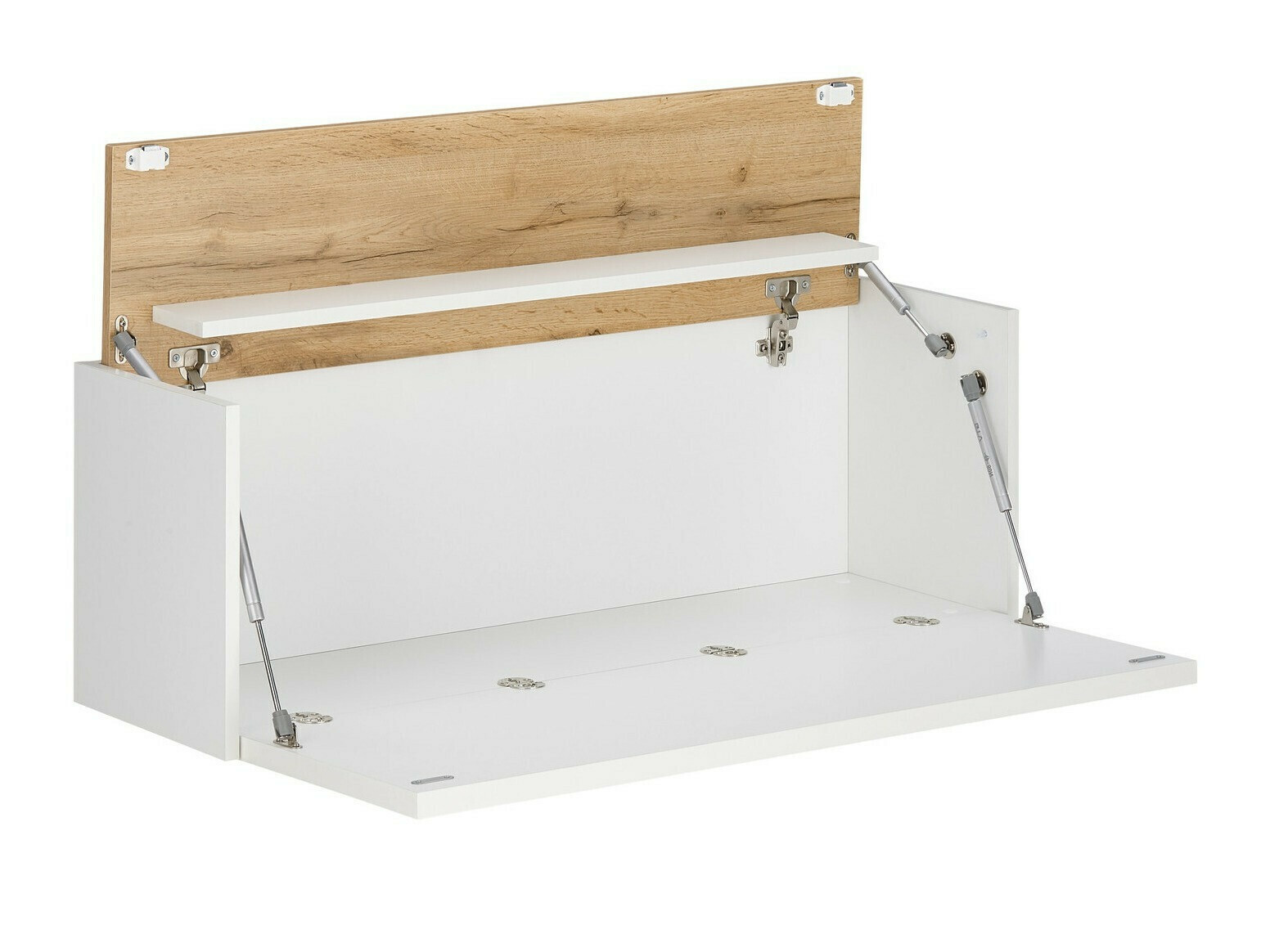 Ensemble de bureau à domicile Elbsori 158 (Blanc + Chêne wotan)