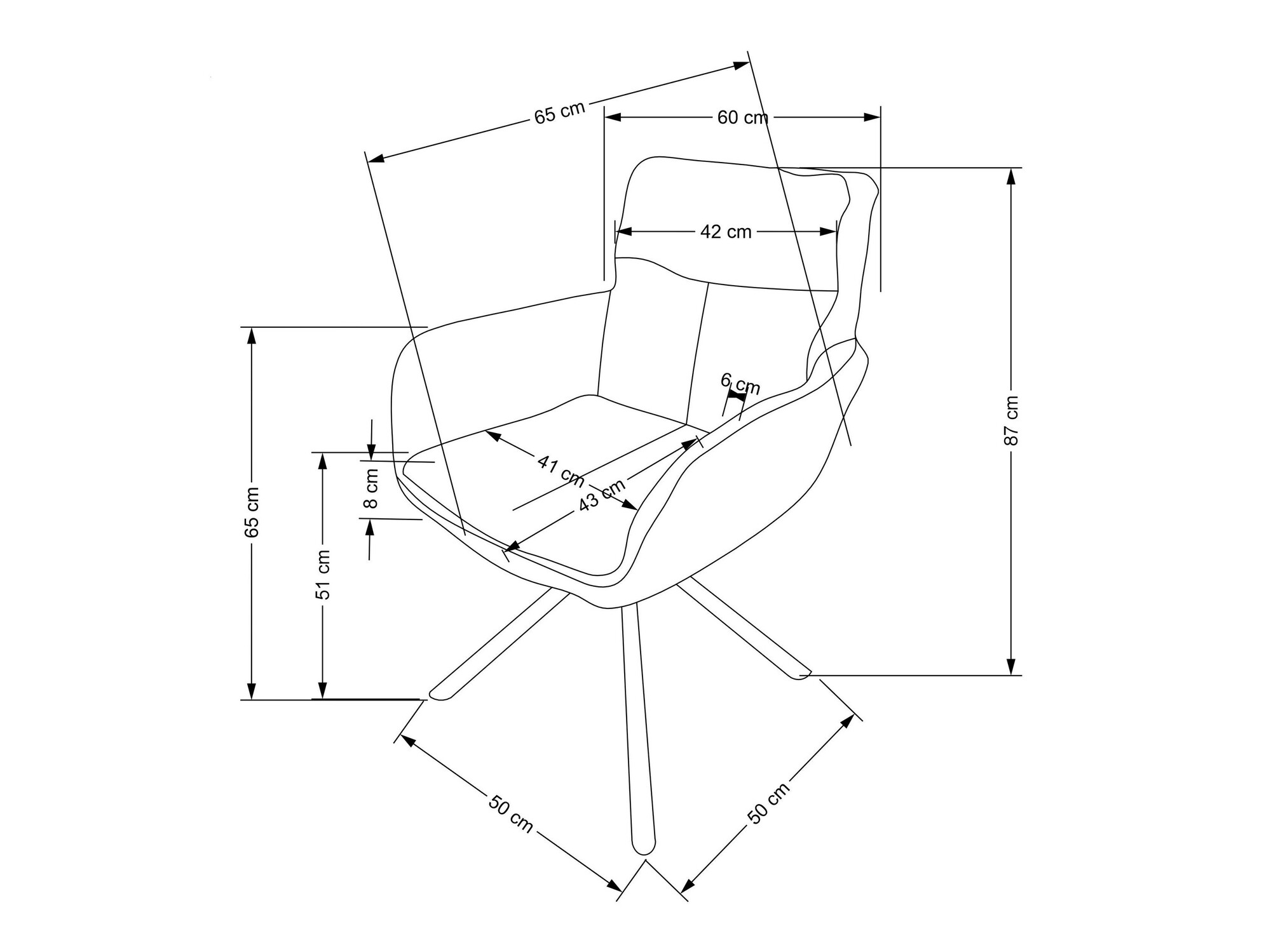 Chaise Houston 1564 (Vert)