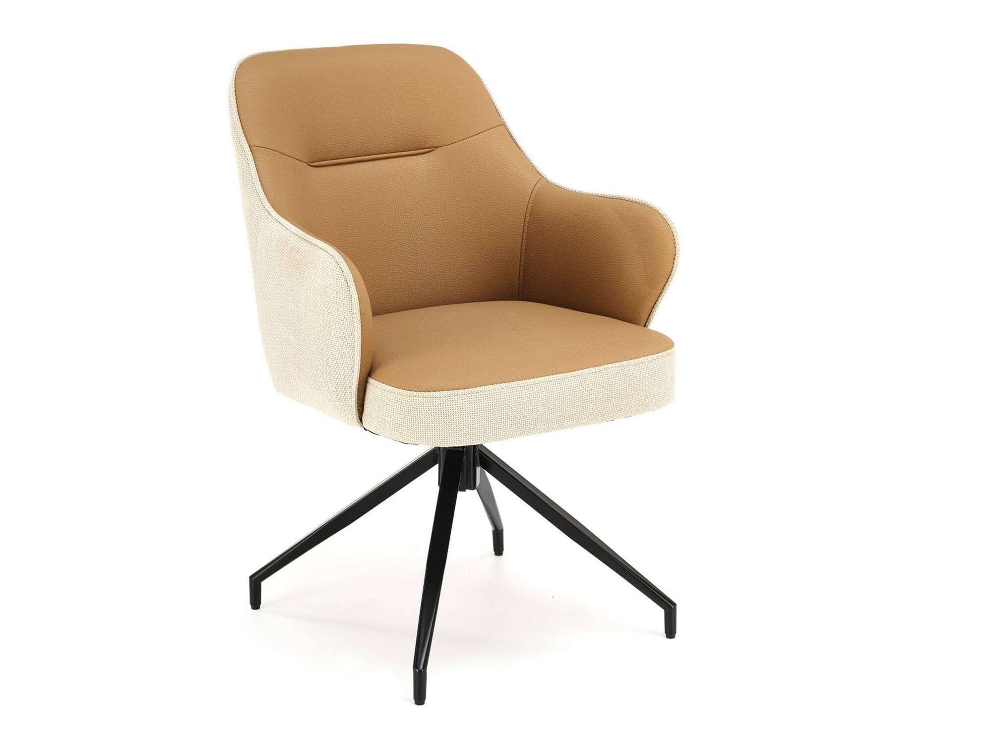 Chaise Houston 1601 (Beige + Brun clair)