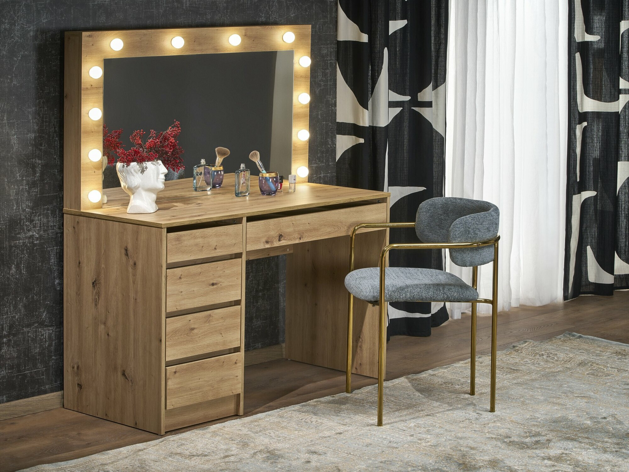 Coiffeuse Houston Gaudium I (Chêne Artisan)