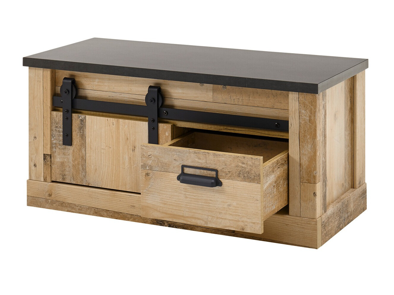 Meubles à chaussures Cirtale 124 (Anthracite + Arbre âgé)