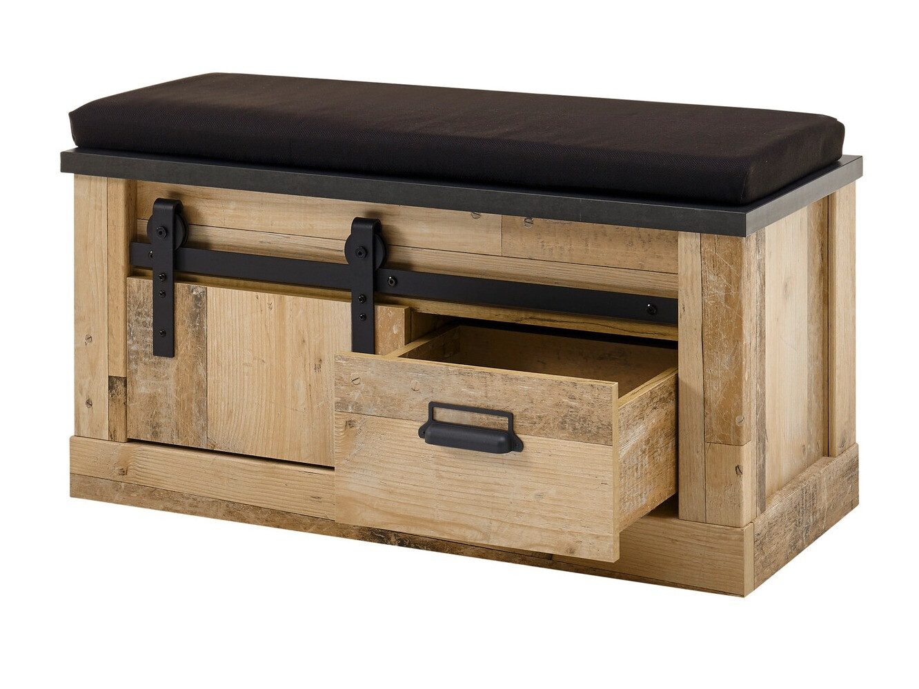 Meubles à chaussures Cirtale 125 (Anthracite + Arbre âgé)