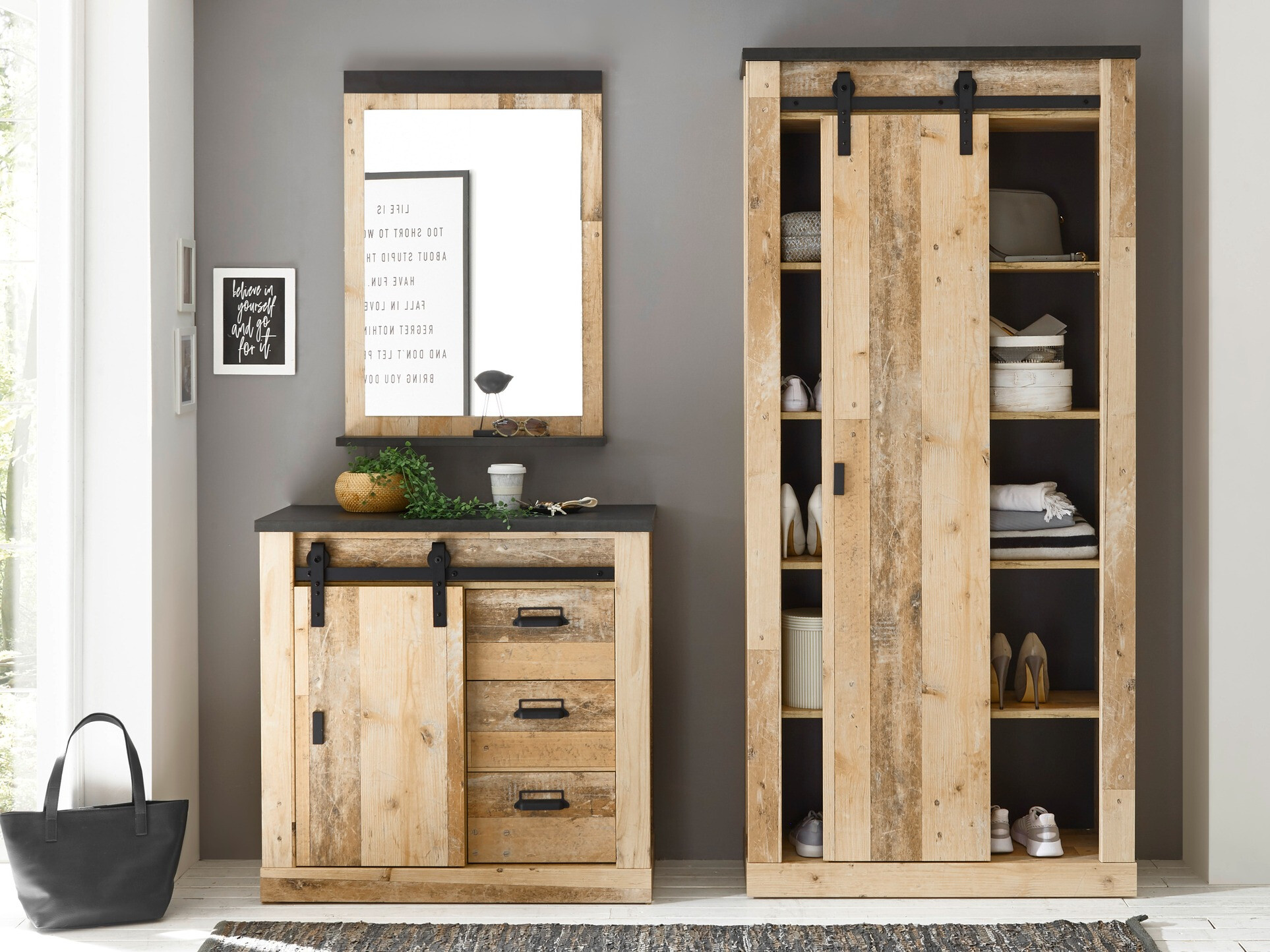 Miroir Cirtale 127 (Anthracite + Arbre âgé)