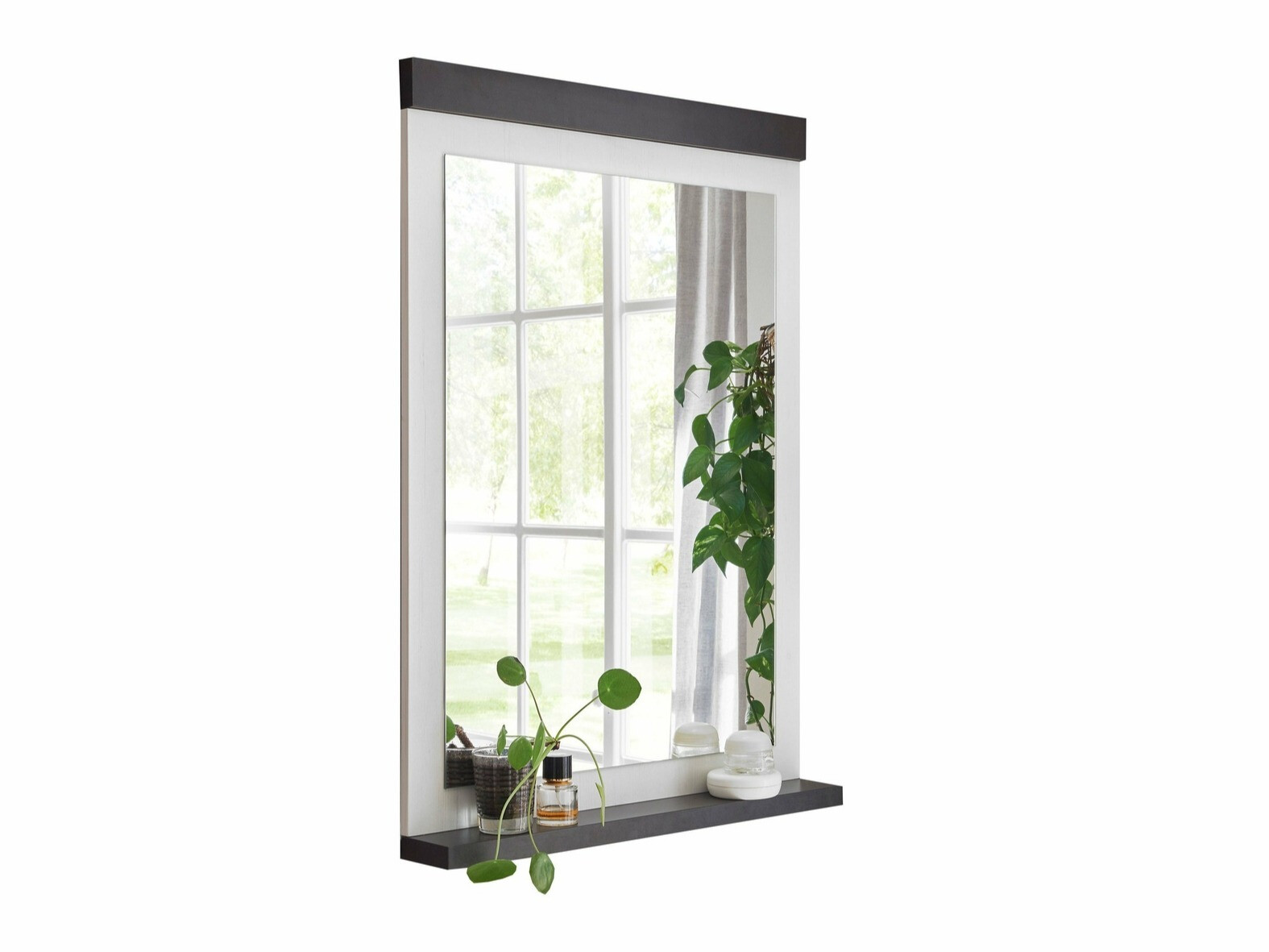 Miroir Cirtale 127 (Anthracite + Pin blanchi)