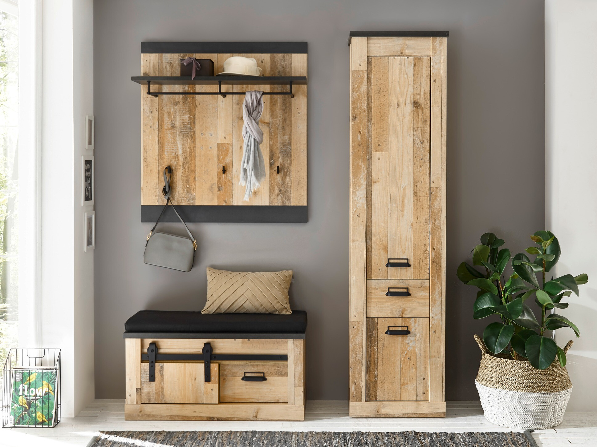 Portemanteau Cirtale 126 (Anthracite + Arbre âgé)