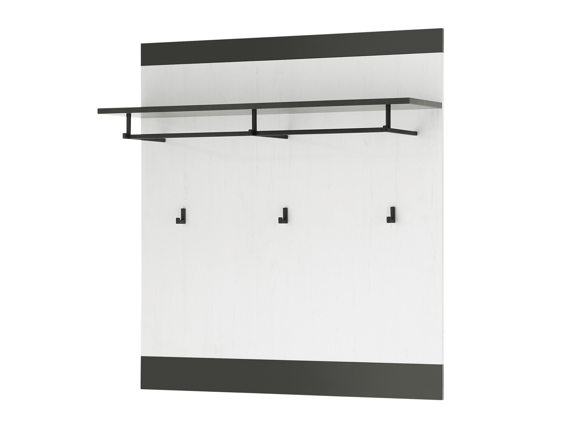 Portemanteau Cirtale 126 (Anthracite + Pin blanchi)