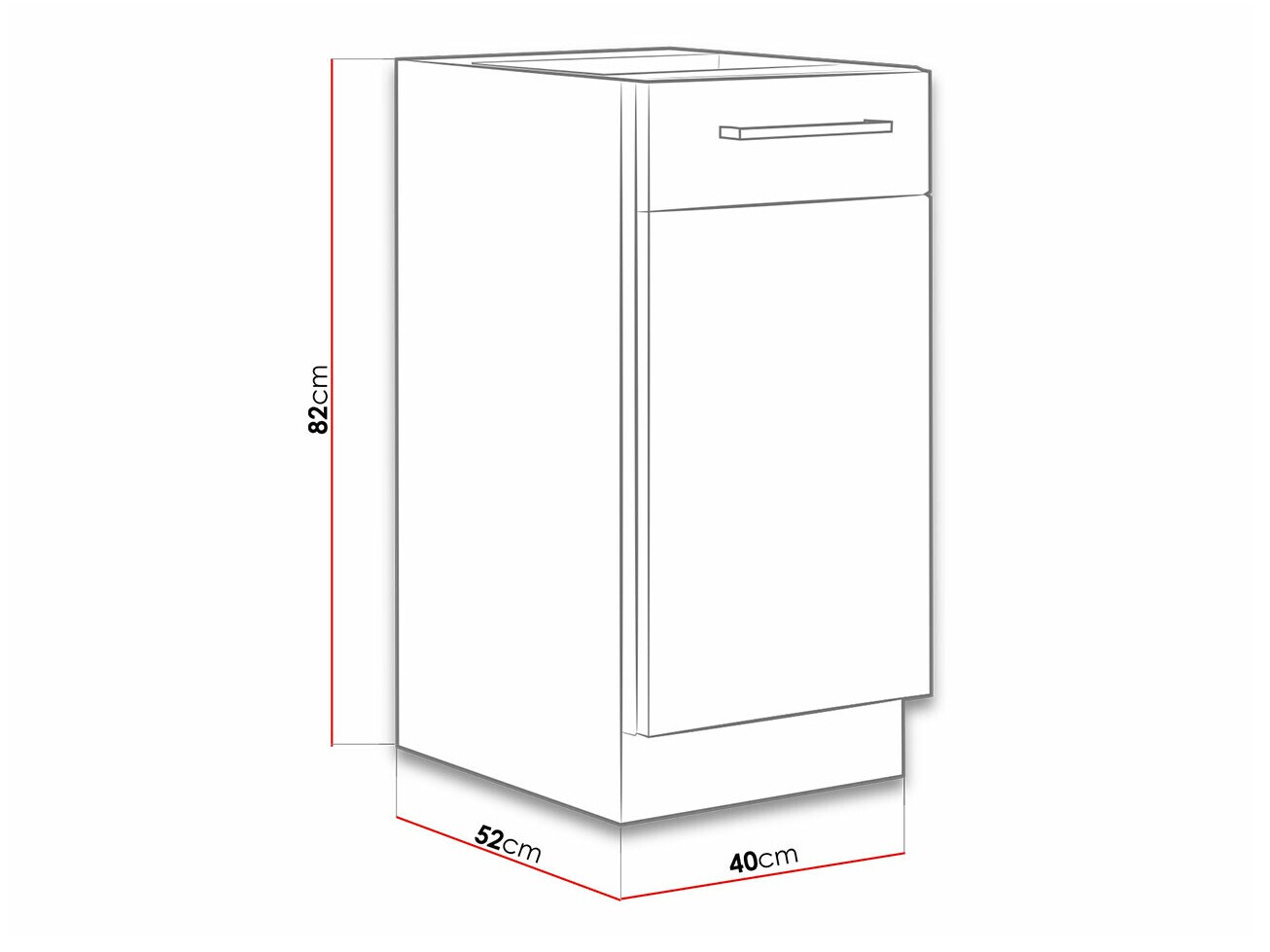 Armoire modulaire avec portes Wood Dark 100