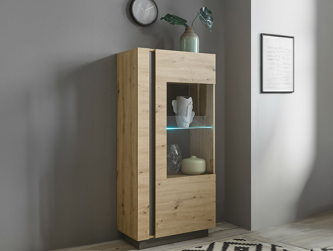 Étagère Veropho 101 (Chêne Artisan + Graphite)