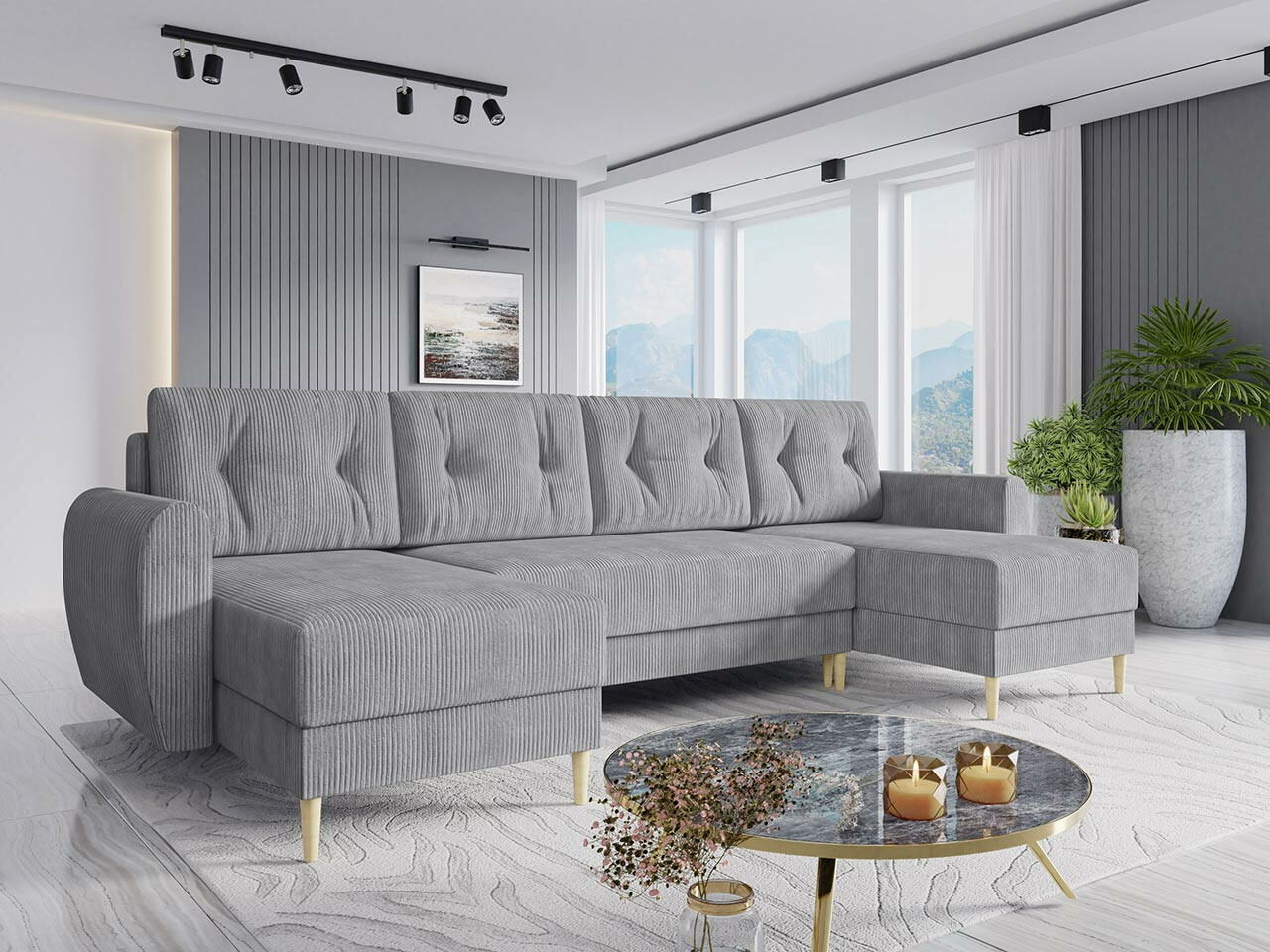 Canapé d'angle Memphis 140 (Poso 110)