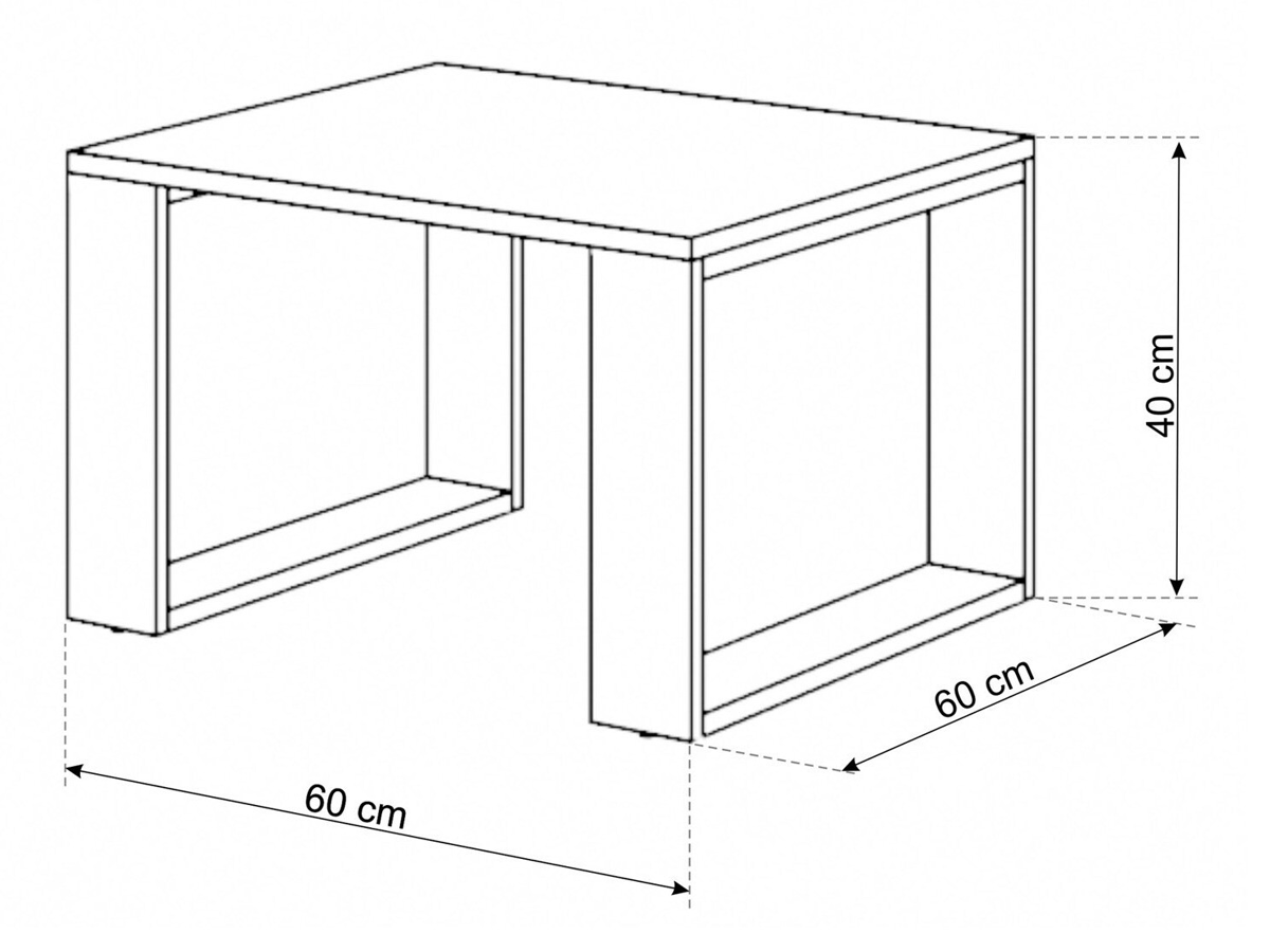 Table basse Buffalo 143 (Chêne Artisan)