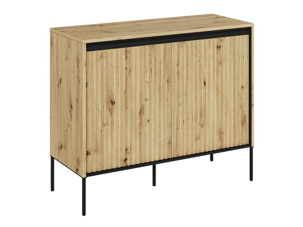 Buffet Fernolu 101 (Chêne Artisan + Noir)