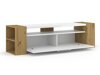 Meuble TV Buffalo 150 (Chêne Artisan + Blanc brillant)