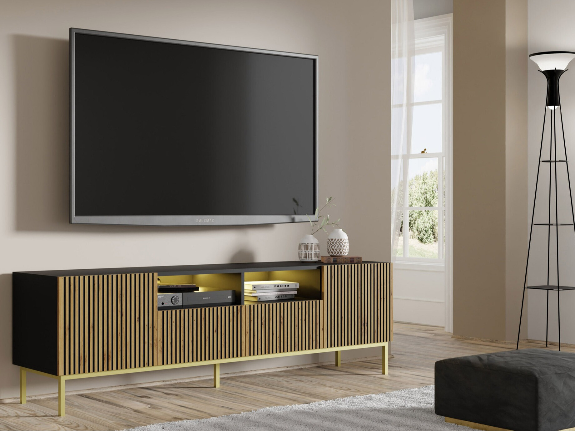 Meuble TV Talsalu 100 (Doré)