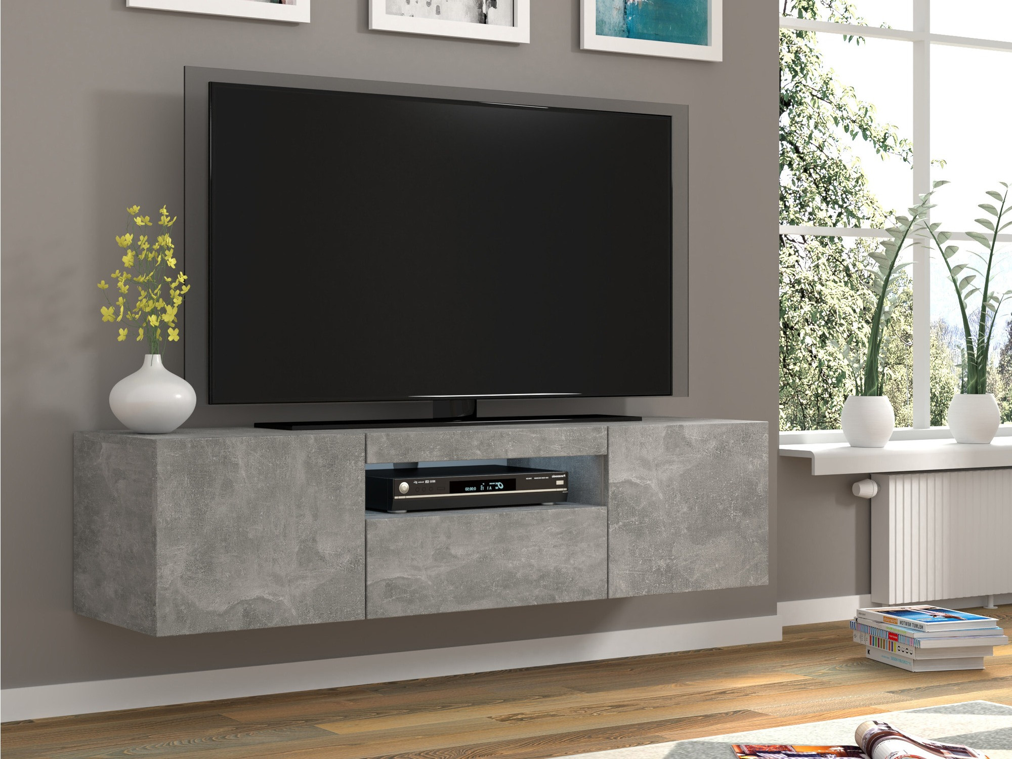 Meuble TV Morteo 103 (Béton)