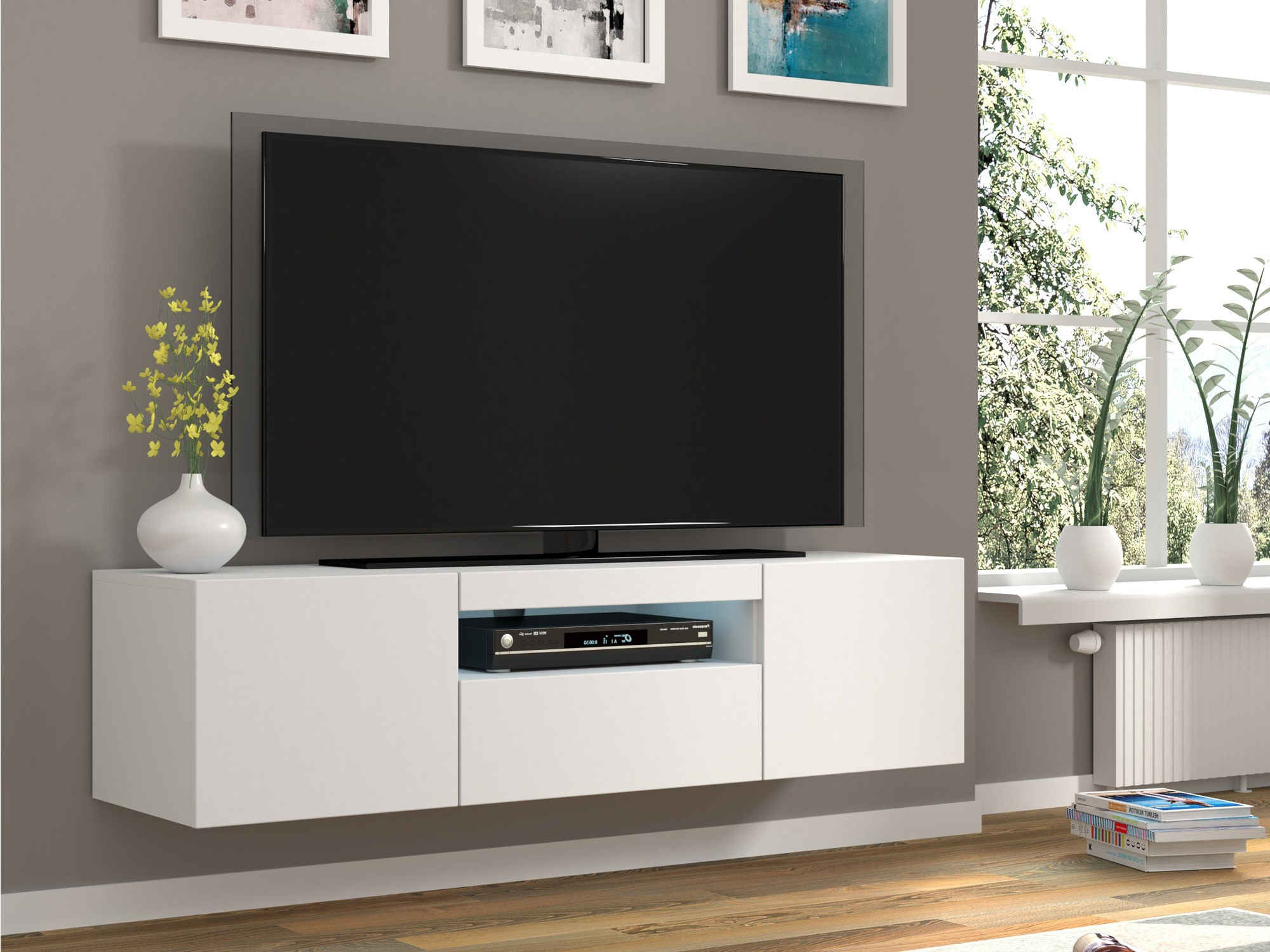 Meuble TV Morteo 103 (Blanc)