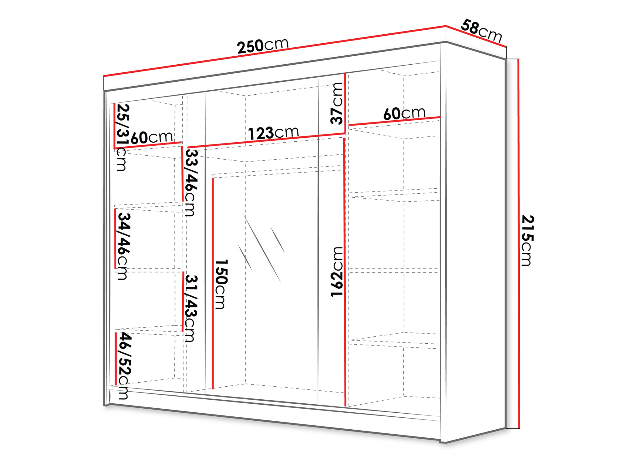 Armoire Closico Veltron II (Cachemire)