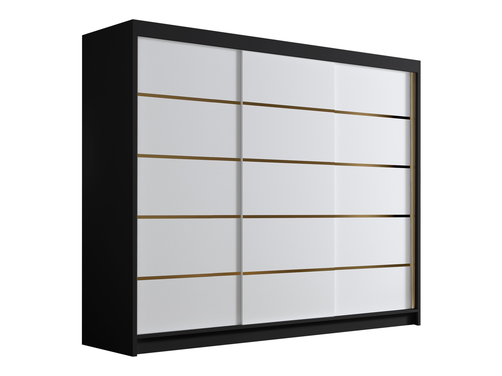 Armoire Closico Veltron II (Noir + Blanc)