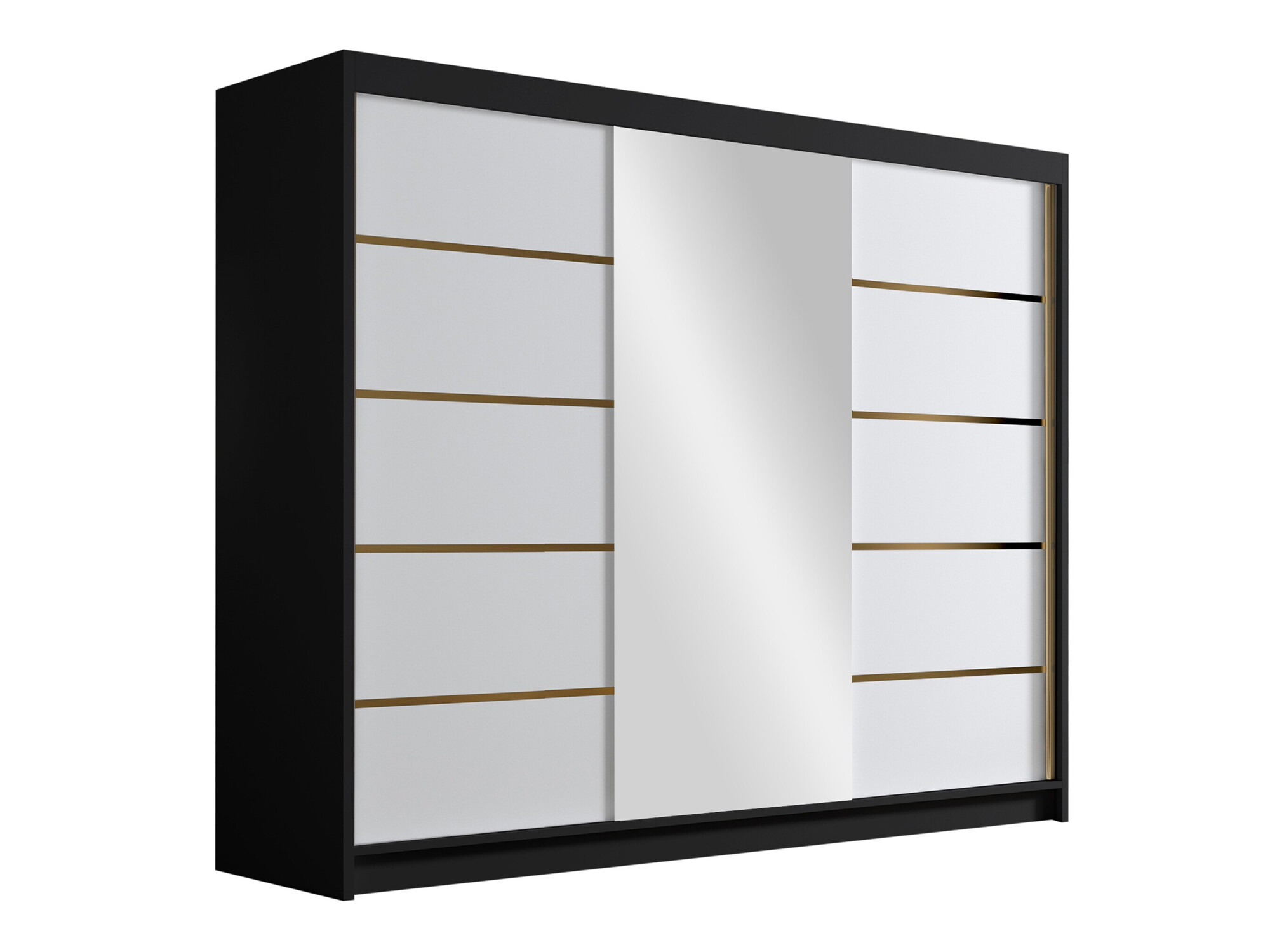 Armoire Closico Veltron II (Noir + Blanc)