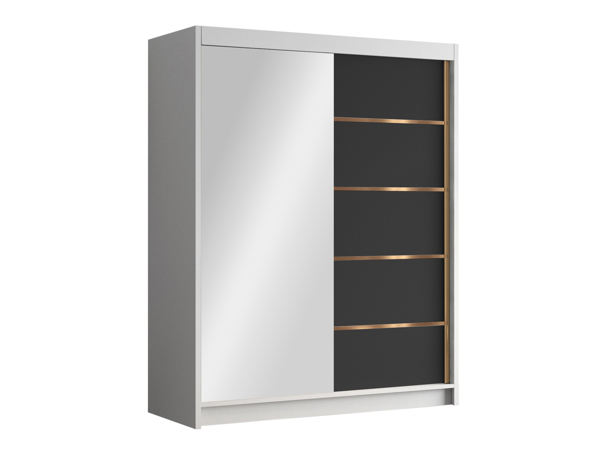 Armoire Closico Capsa III (Blanc + Noir)